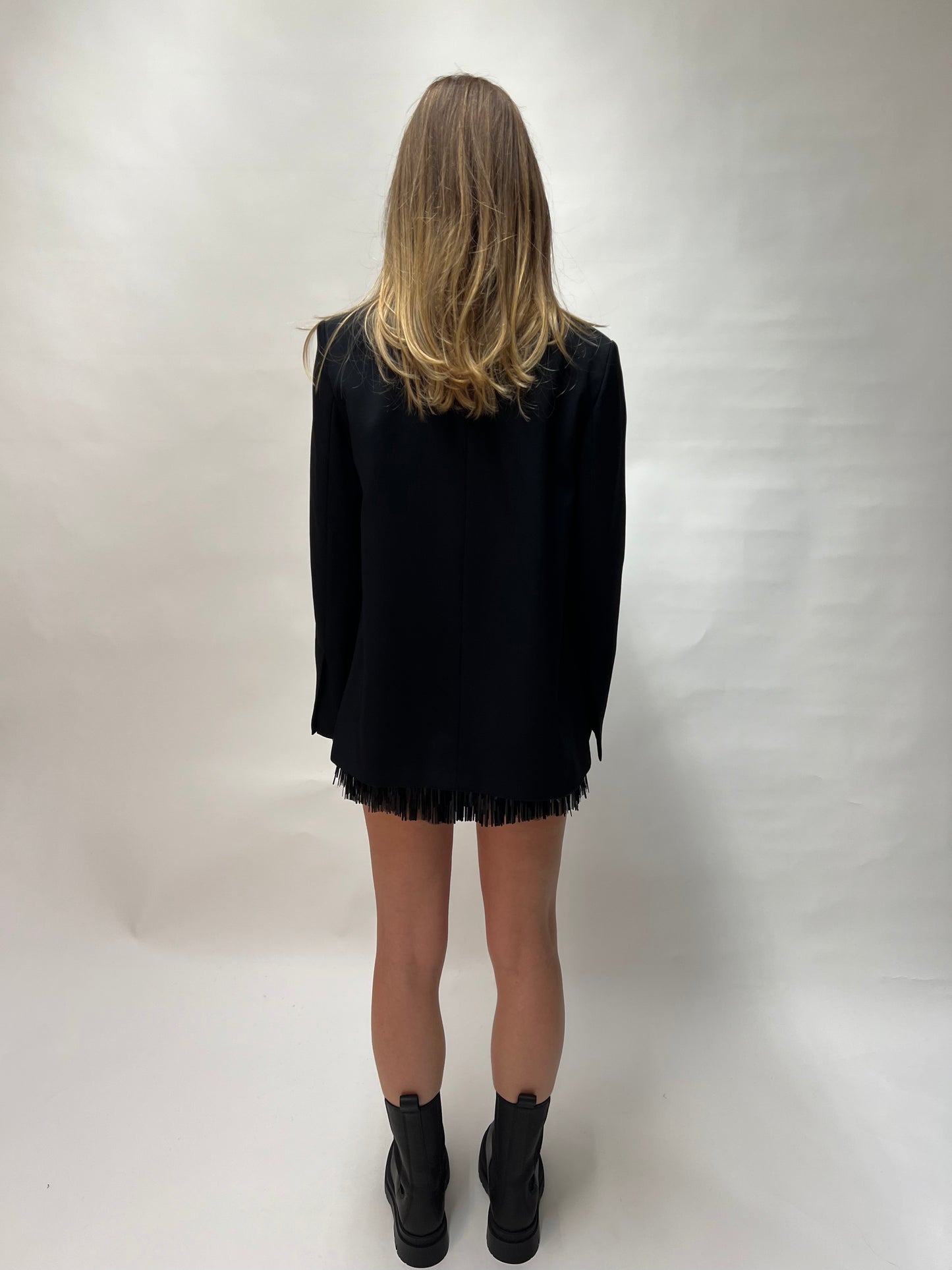 L. Conti Top con paillettes a frangia L4WW58