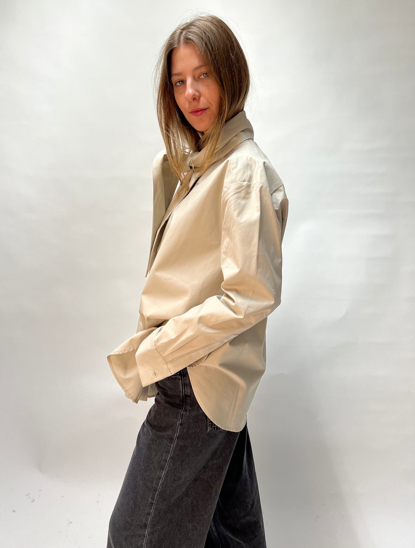 The M Camicia oversize con fiocco Idelle