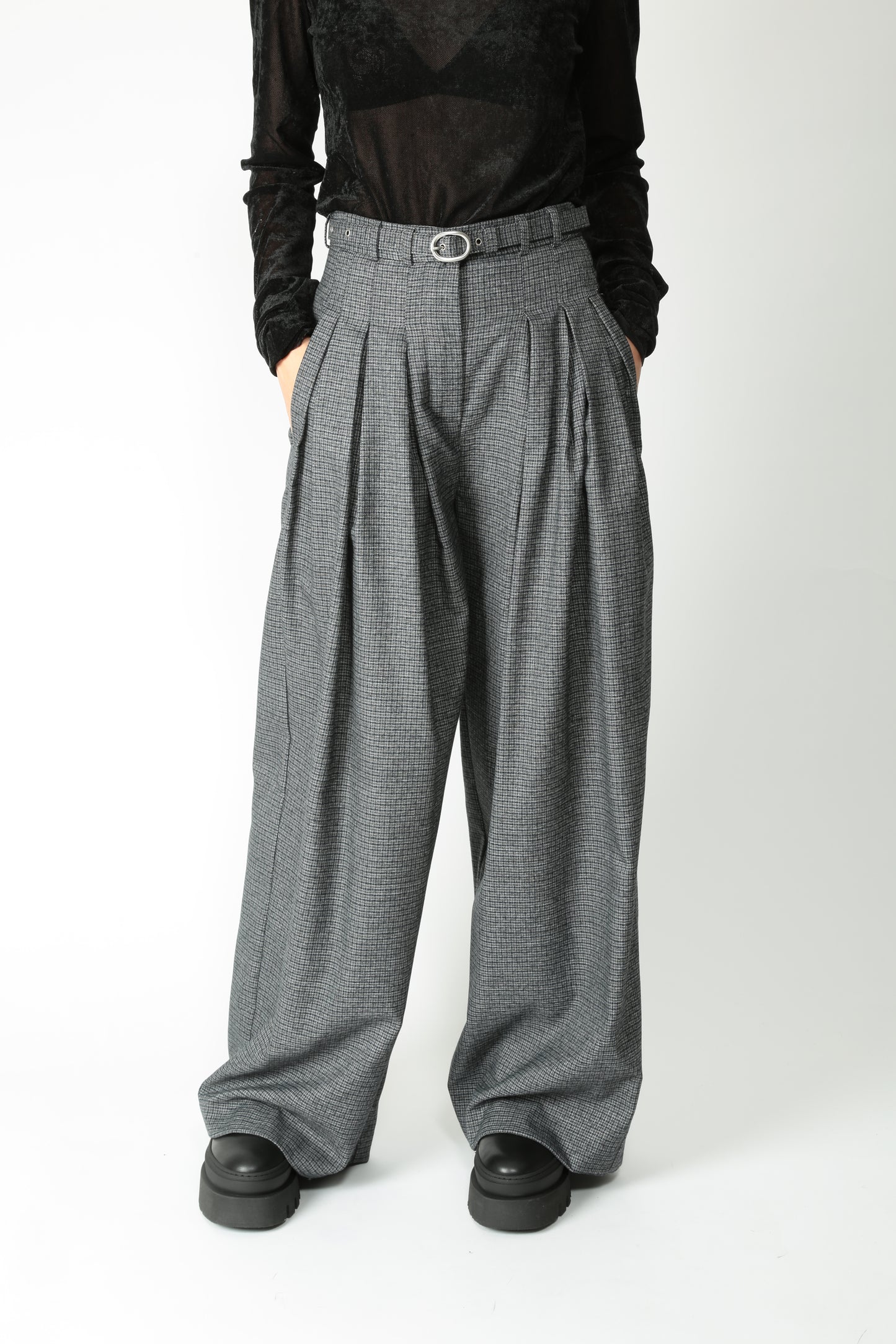 MeiMeij Pantalone ampio con pinces M5FV03