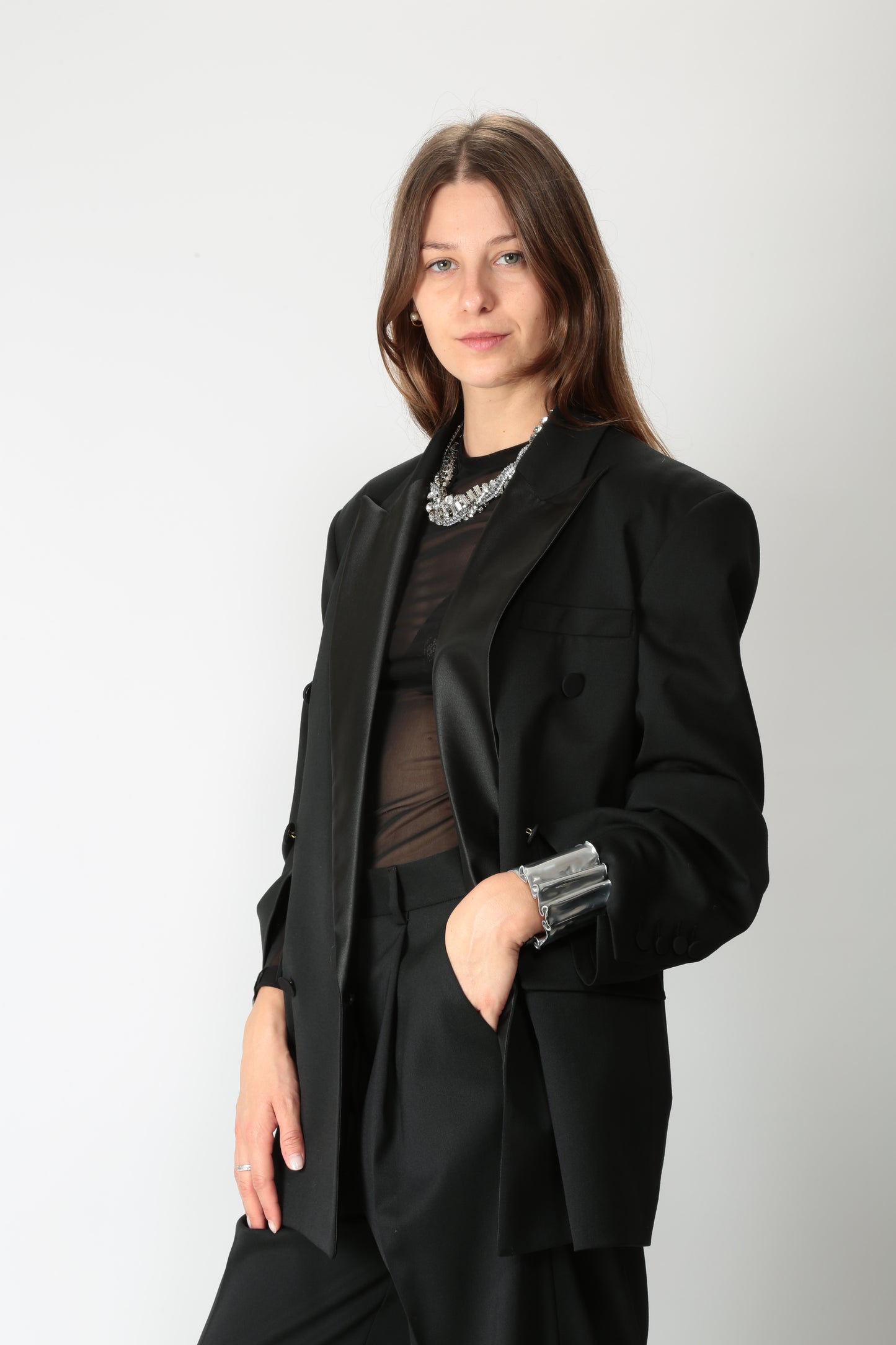 The M Giacca oversize fresco di lana Cassia
