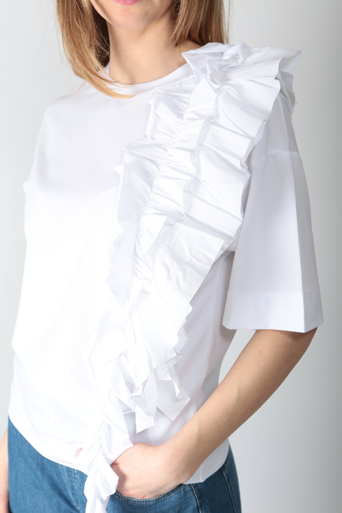 Alpha Studio T-shirt con frappa AD-6411C 2159