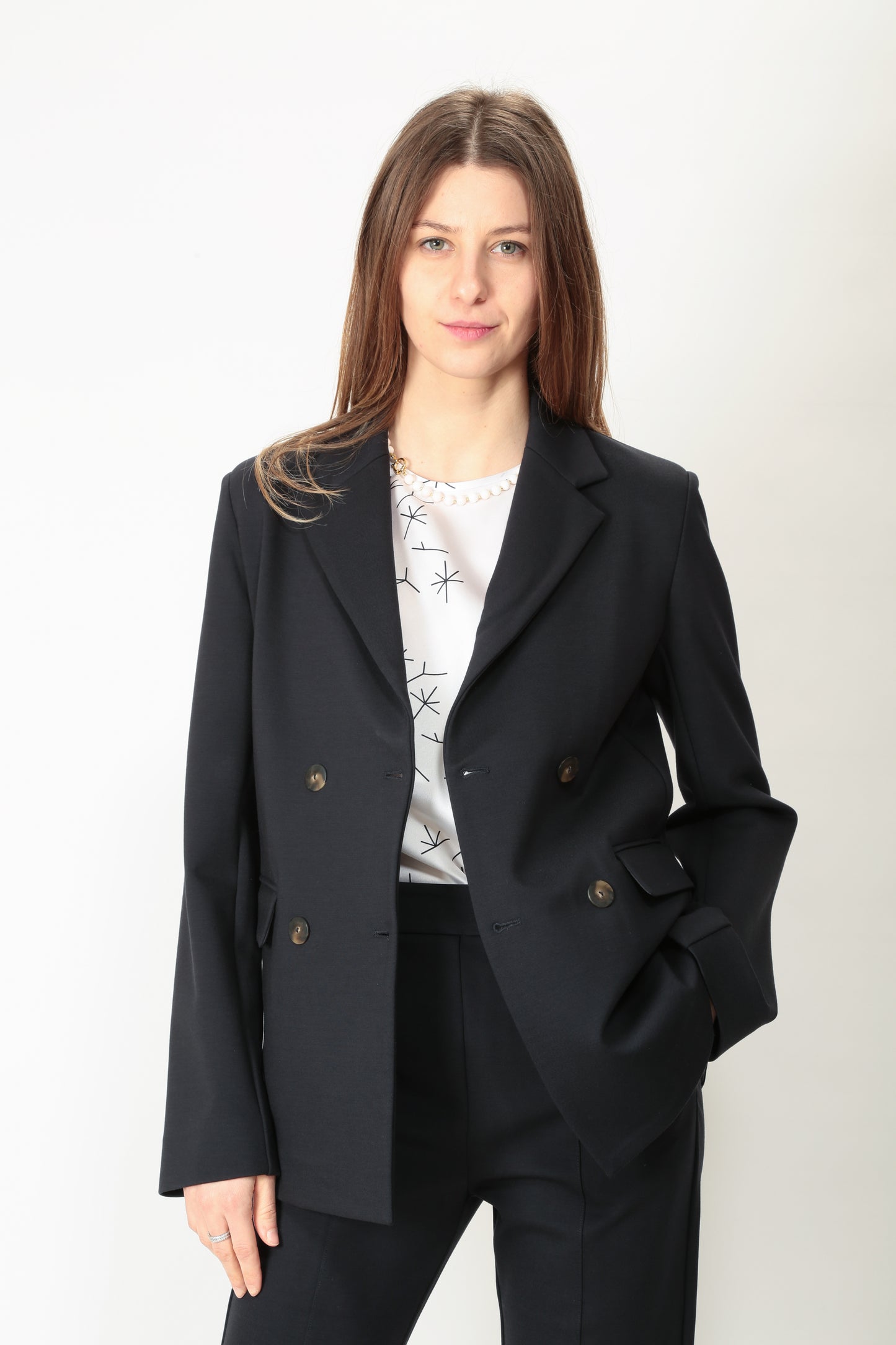 MaxMara MM Giacca doppiopetto Marmo