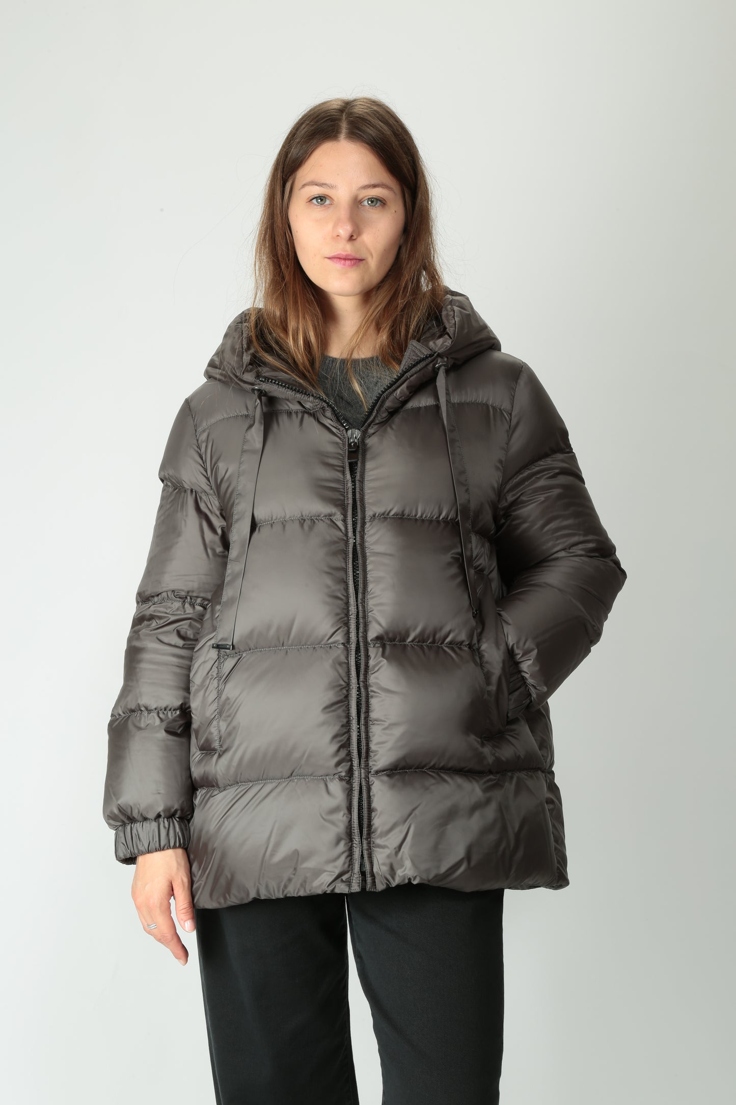 MaxMara The Cube Piumino corto vera piuma Seia