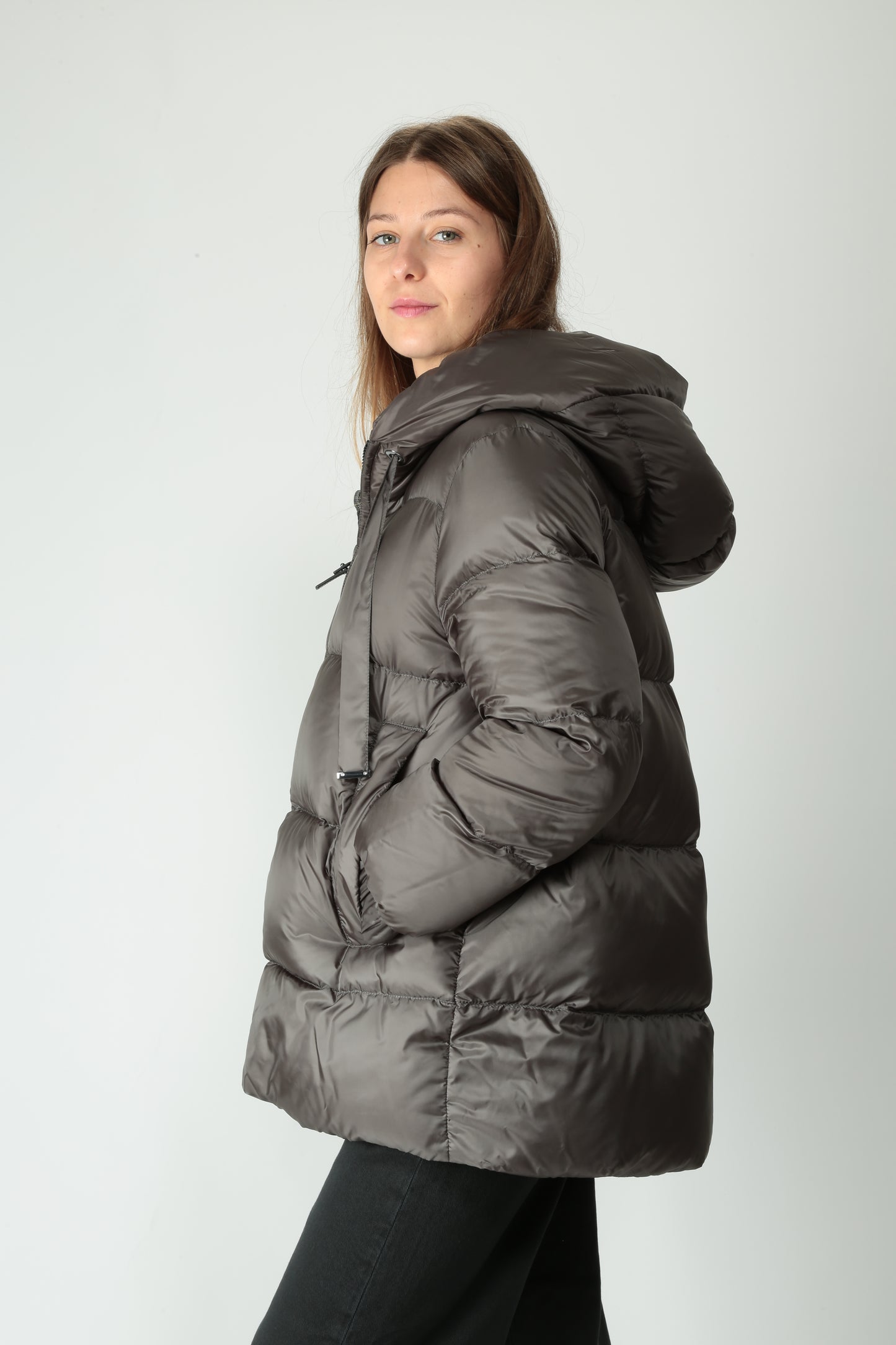 MaxMara The Cube Piumino corto vera piuma Seia