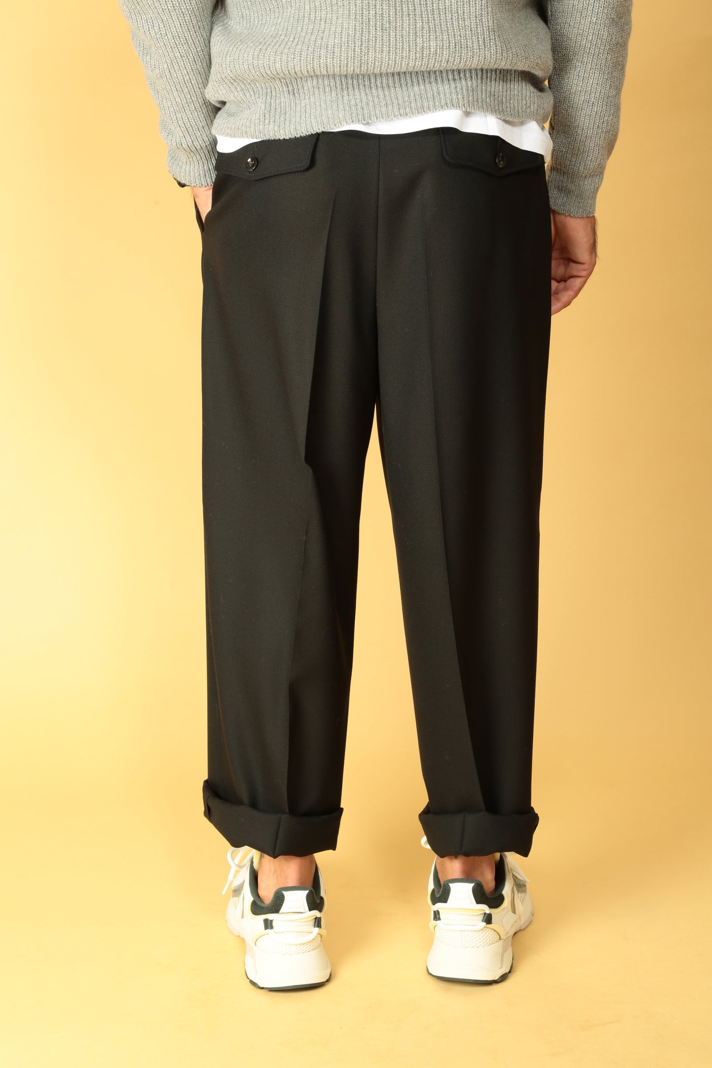 Lubiam Pantalone ampio in lana vergine 54533/2 8191