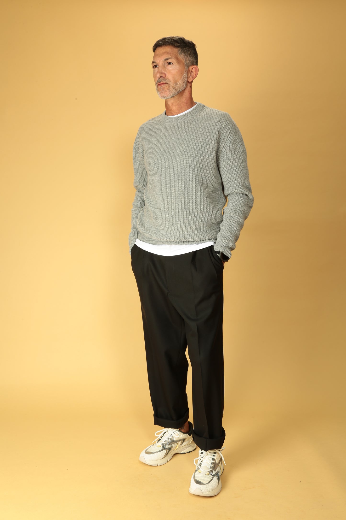 Lubiam Pantalone ampio in lana vergine 54533/2 8191
