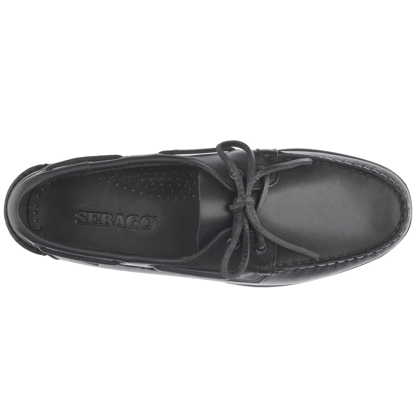 Sebago Scarpa da barca total black Docksides Portland 7000H00