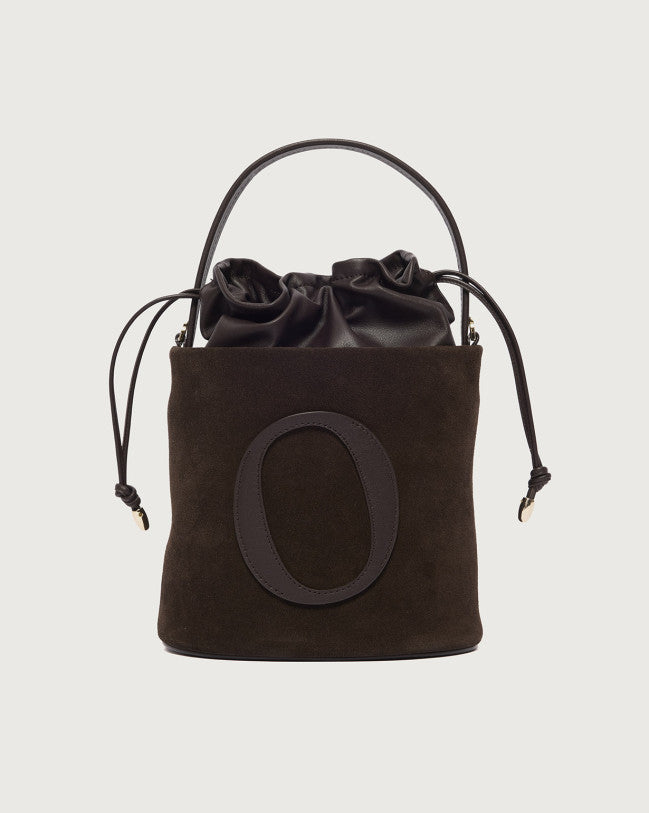 Orciani Borsa secchiello small  in suede B02197