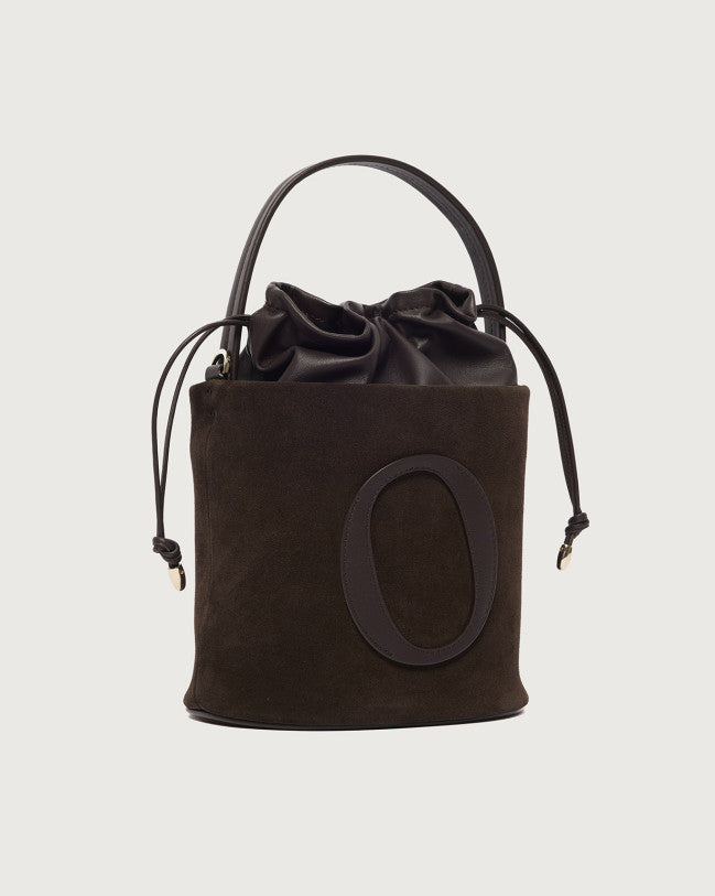Orciani Borsa secchiello small  in suede B02197