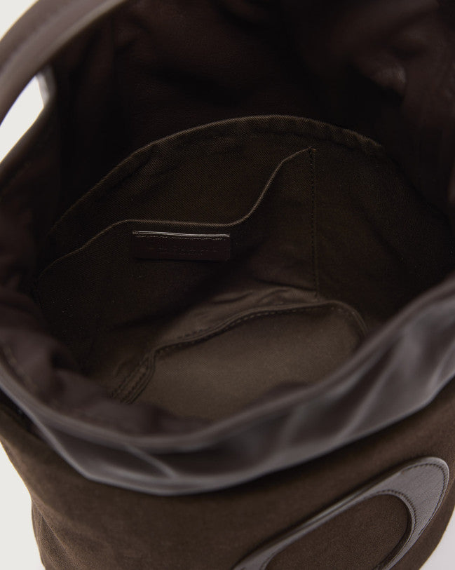 Orciani Borsa secchiello small  in suede B02197