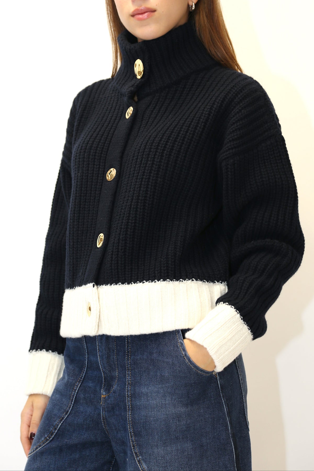 R. Collina Cardigan punto pannocchia 263FXB21208