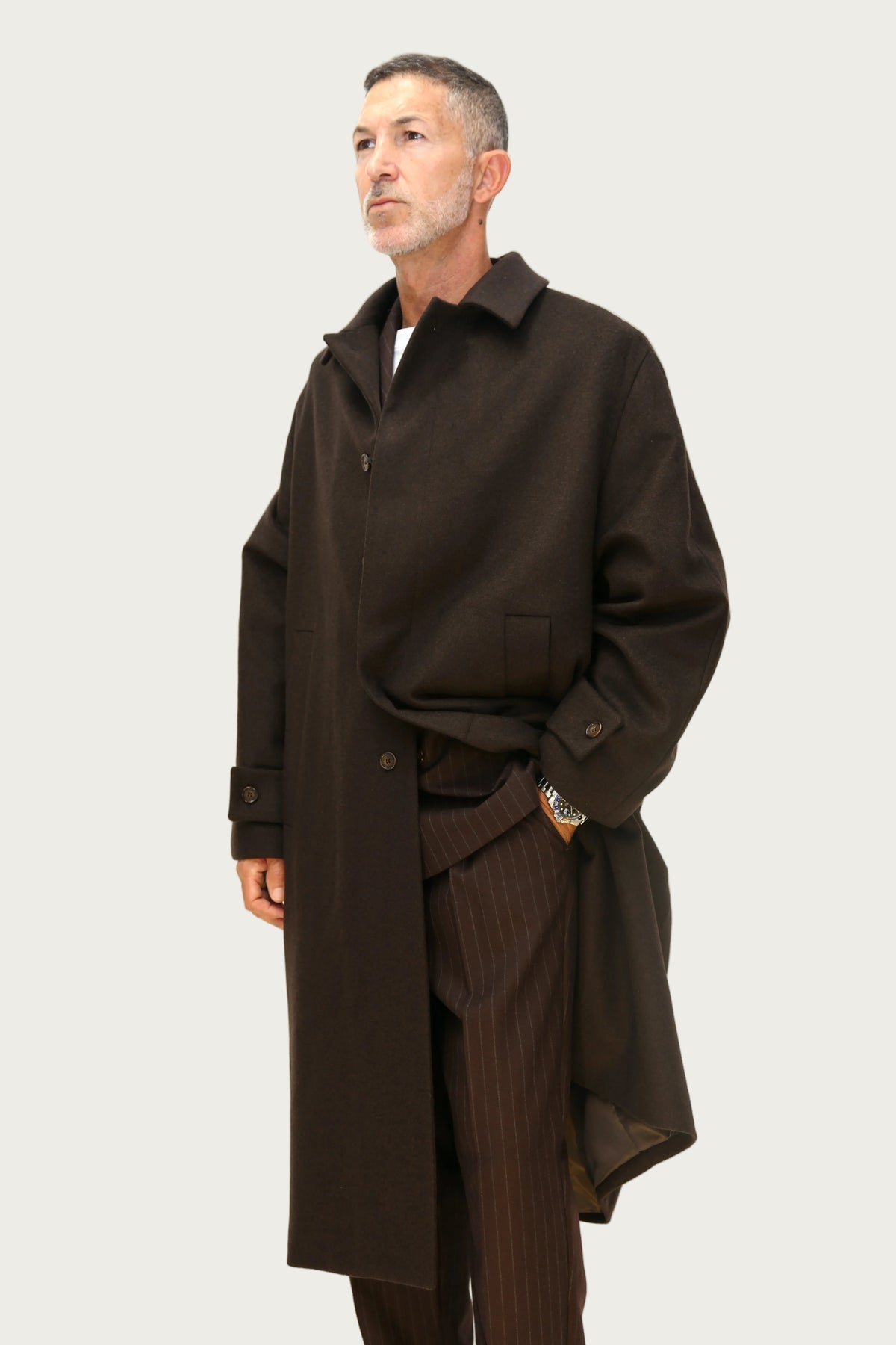 Marsem Cappotto lungo lana e cachemire Cap091