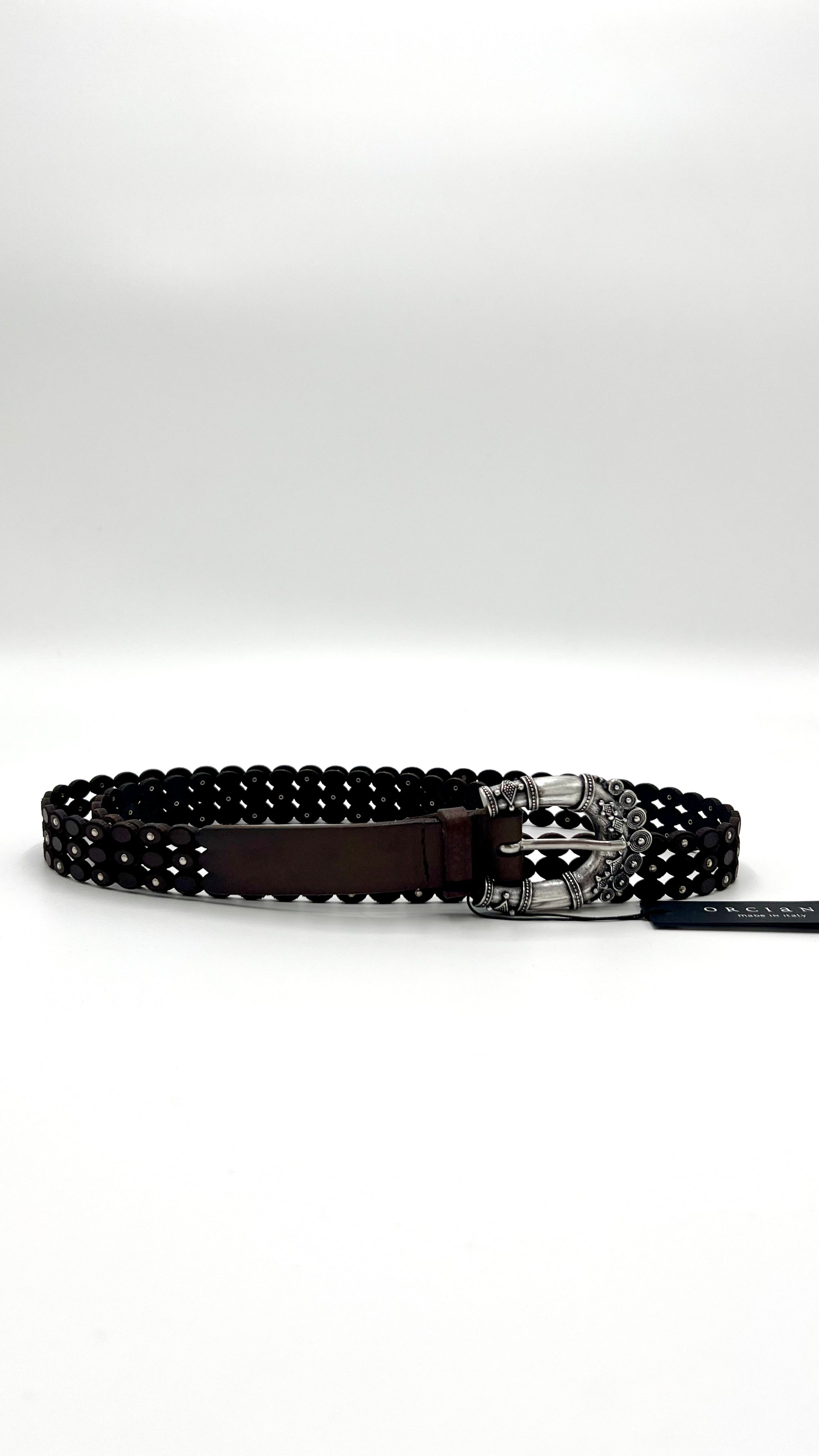 Orciani Cintura Safari Stain in cuoio D10501 - Gulie Atelier