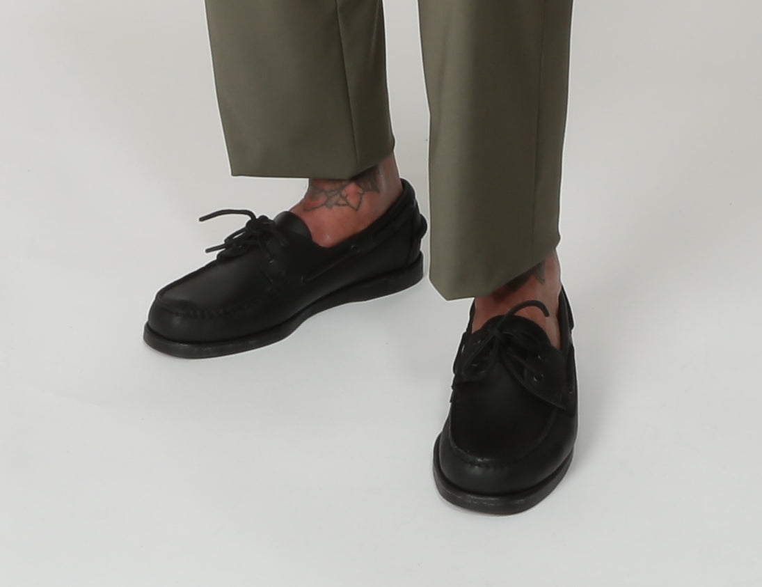 Sebago Scarpa da barca total black Docksides Portland 7000H00