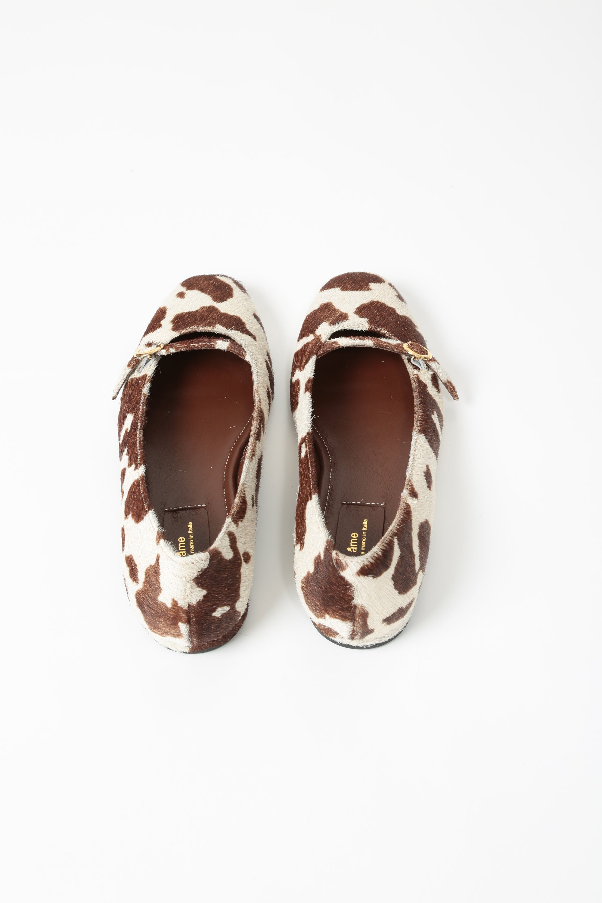 Ame Ballerina in pony stampa mucca Silvana - Gulie Atelier