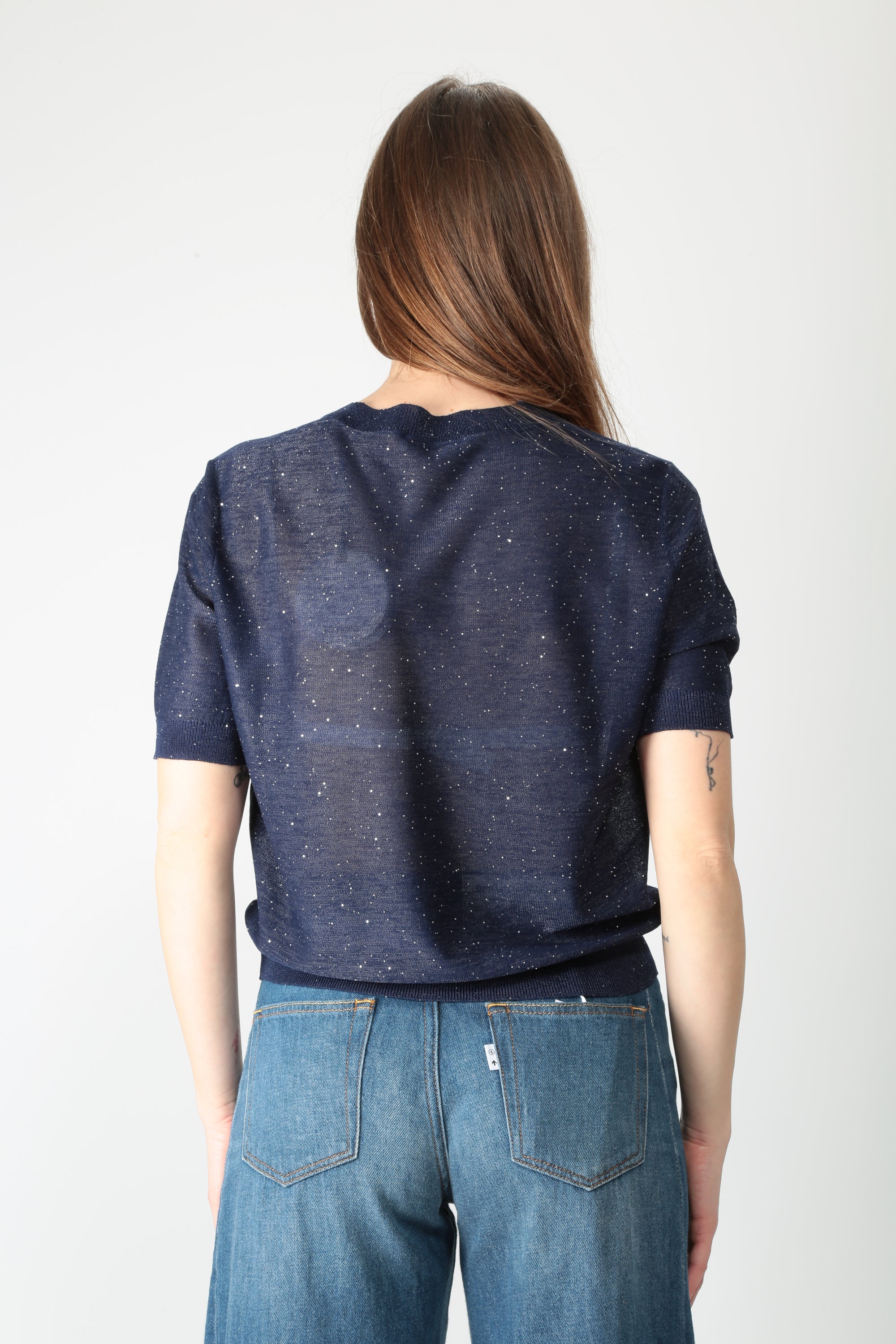 Kangra Maglia con micropaillettes 3900 21 39928 - Gulie Atelier