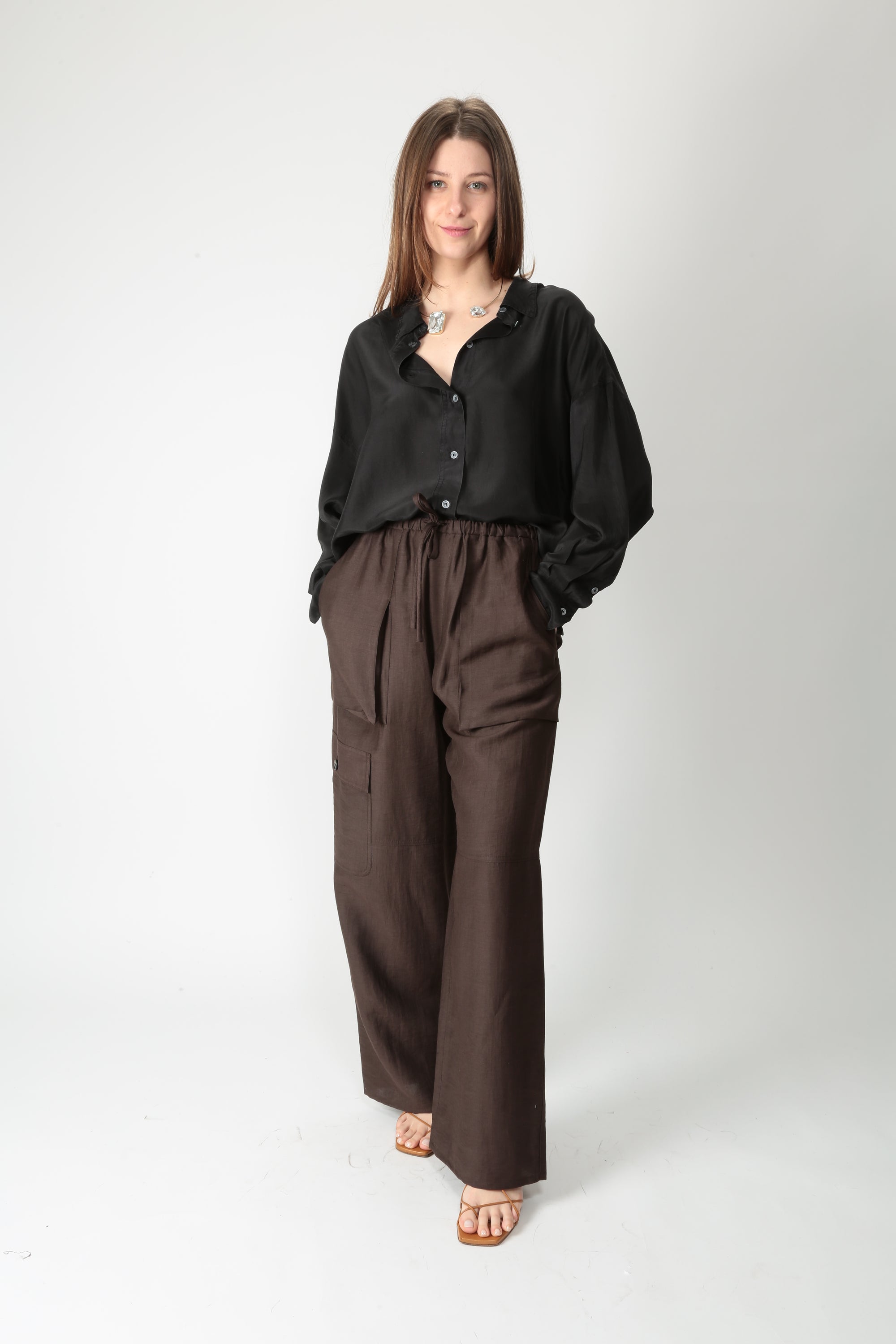 Tela Camicia in seta Uvetta - Gulie Atelier