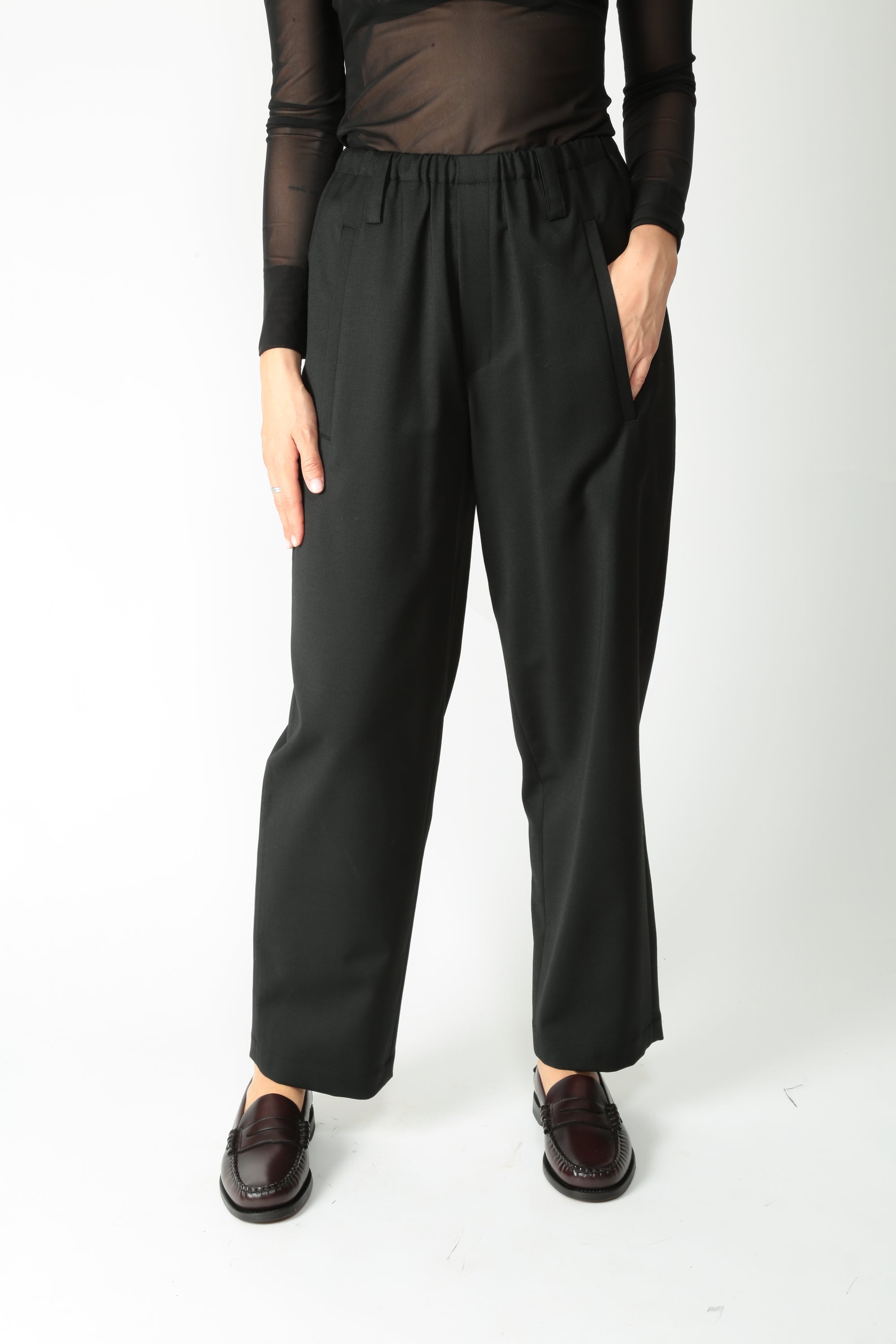 Tela Pantalone in lana tecnica Mole - Gulie Atelier