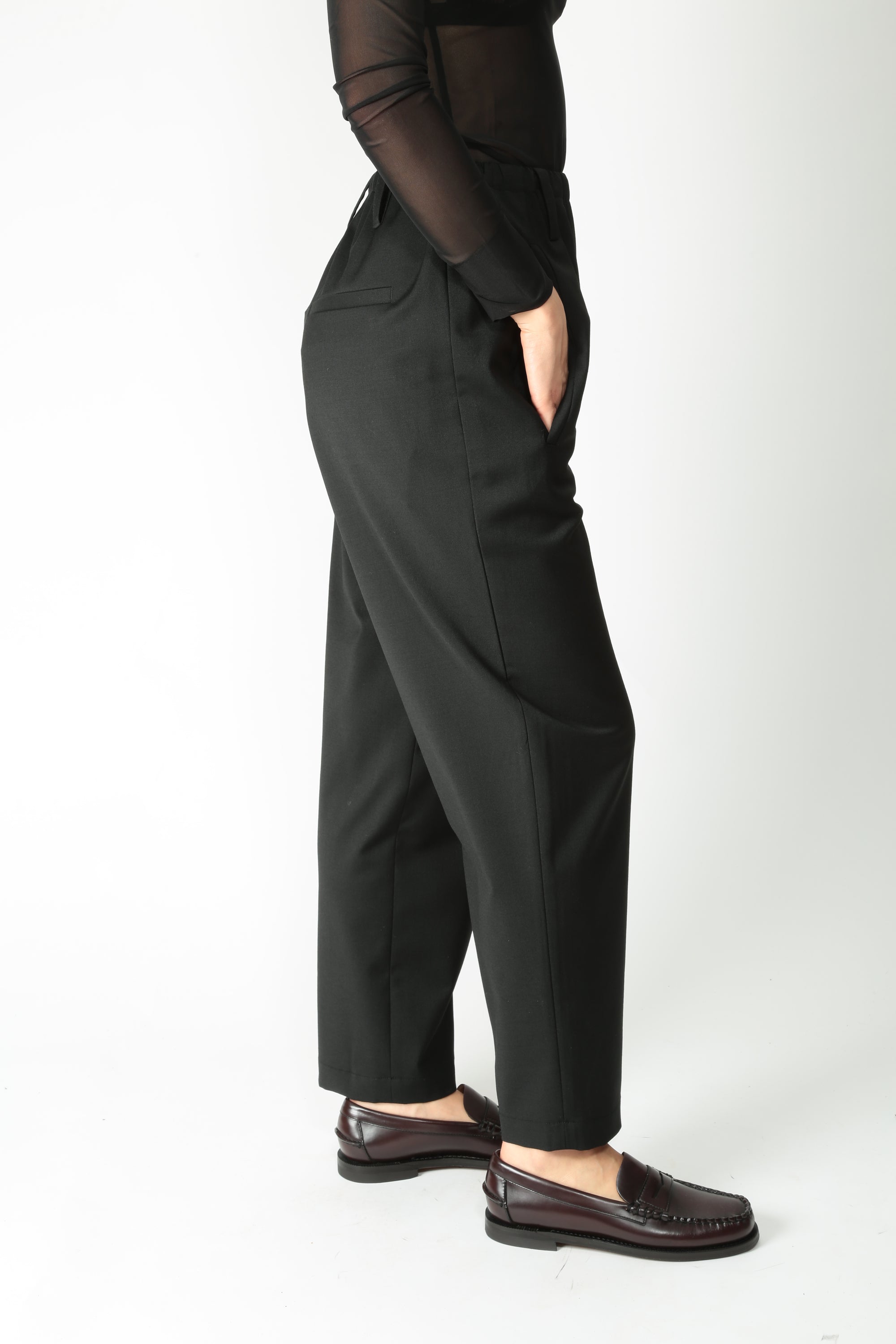 Tela Pantalone in lana tecnica Mole - Gulie Atelier