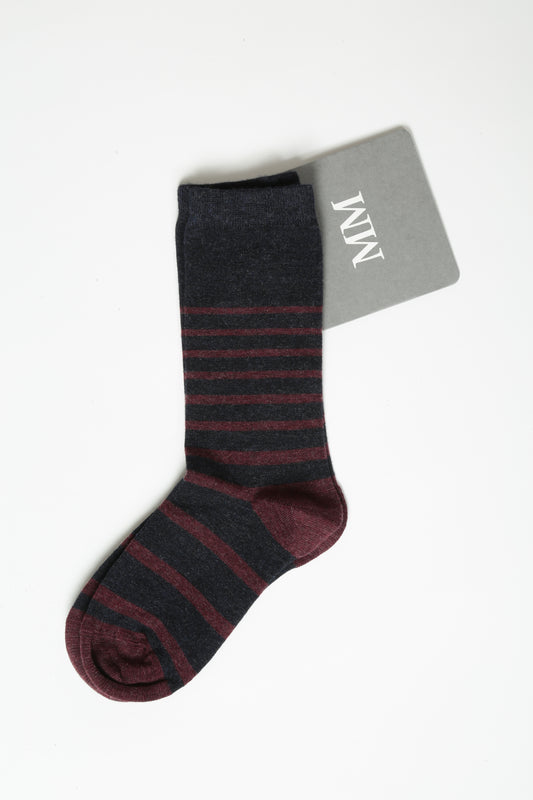 MaxMara MM Calza a riga bordeaux/blu Gersa
