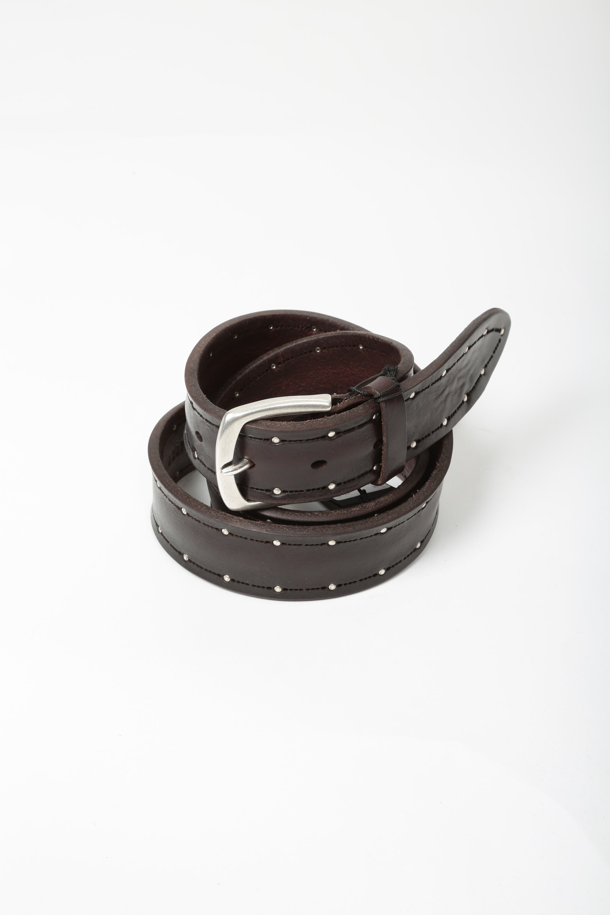 Orciani Cintura in pelle con borchie U08387 - Gulie Atelier