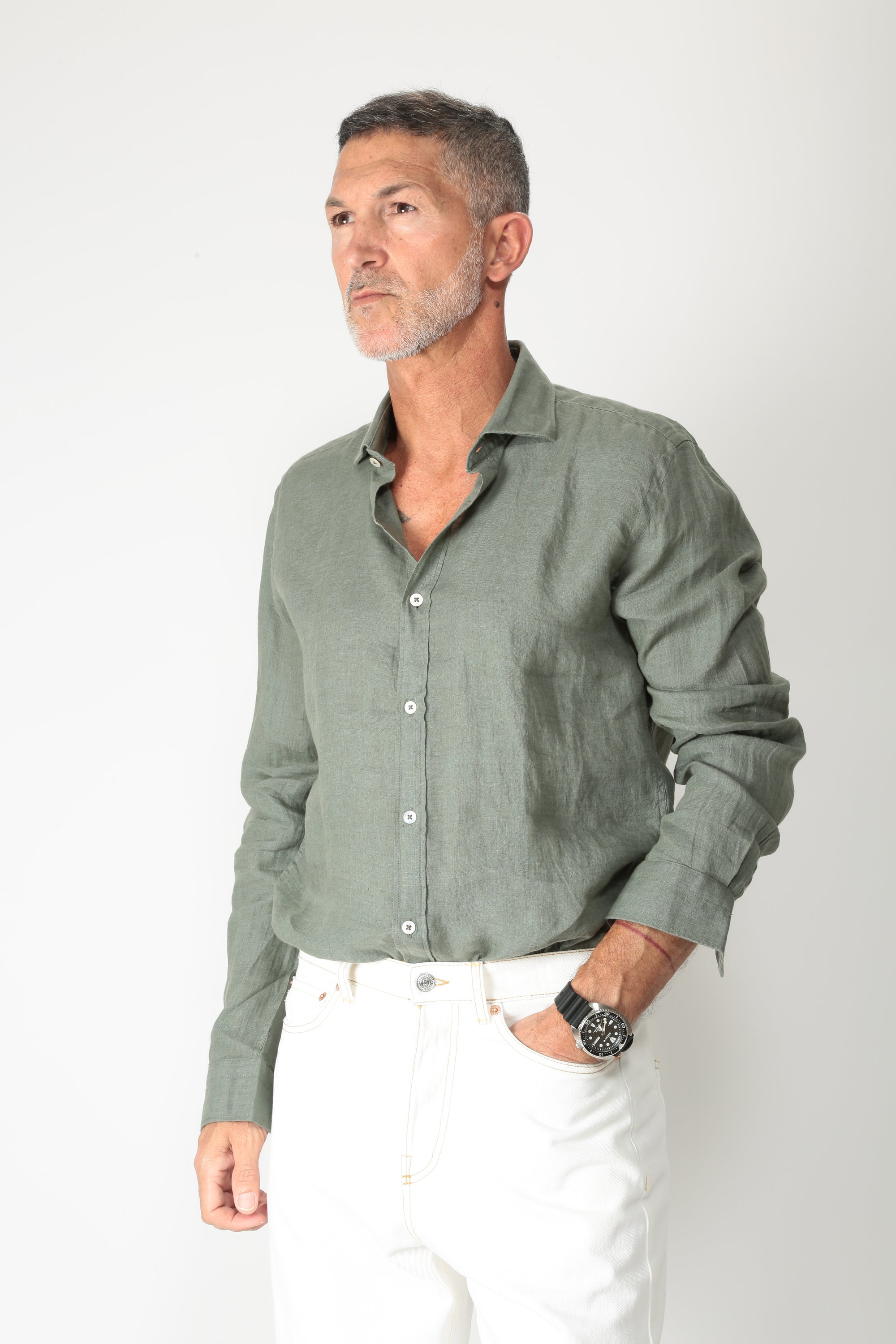 Alley Dock Camicia collo alla francese AU25S02CA - Gulie Atelier