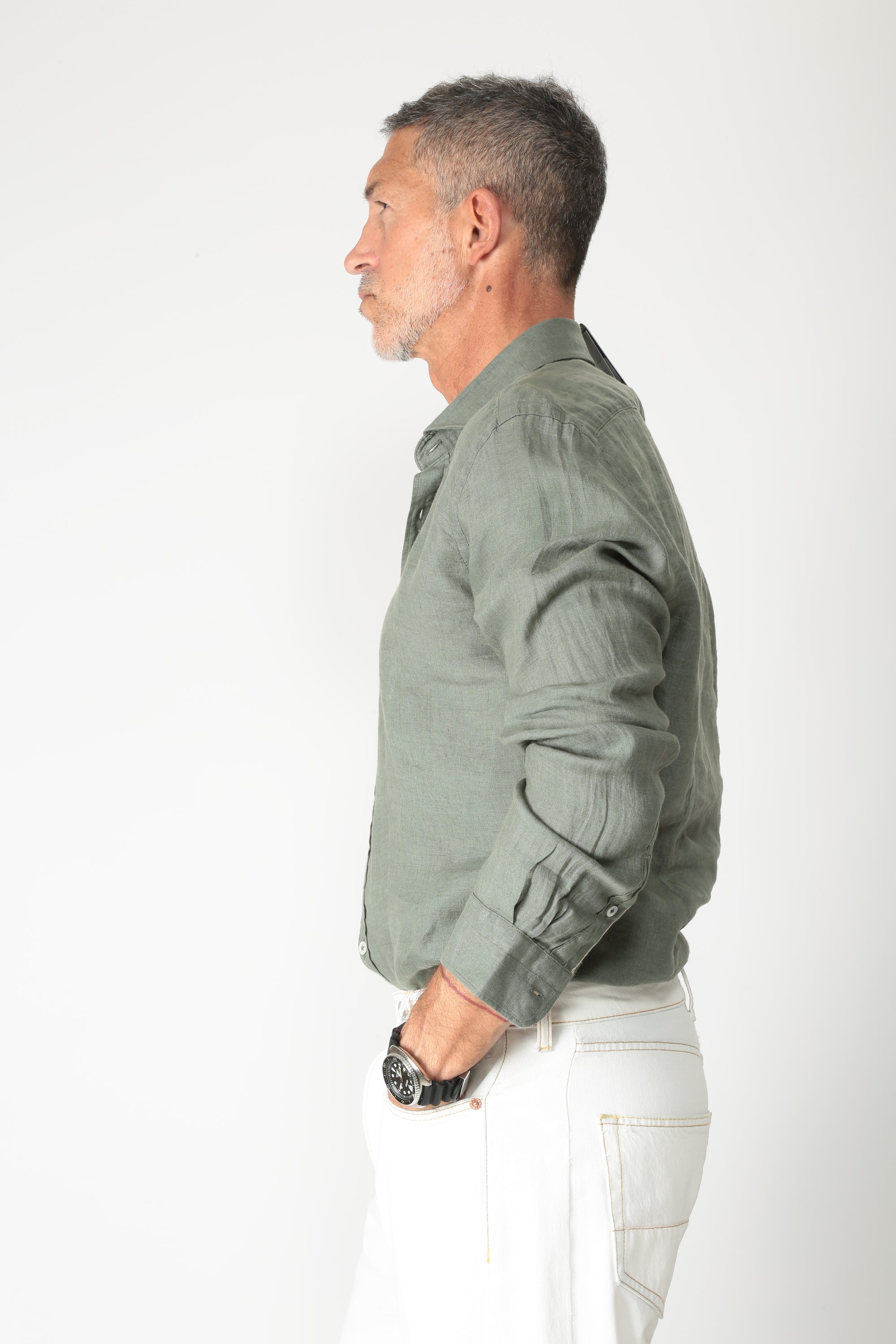 Alley Dock Camicia collo alla francese AU25S02CA - Gulie Atelier