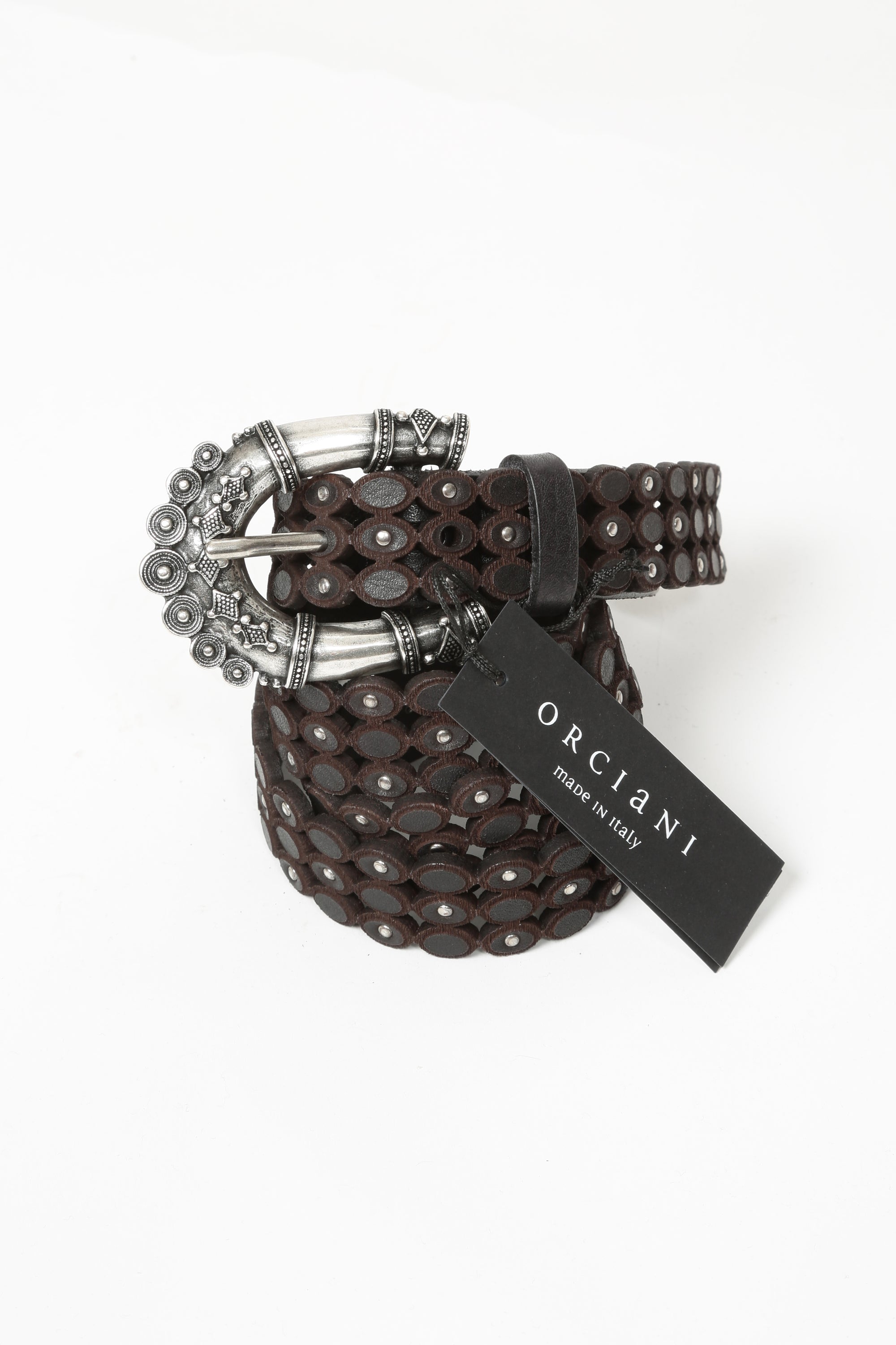 Orciani Cintura Safari Stain in cuoio D10501 - Gulie Atelier