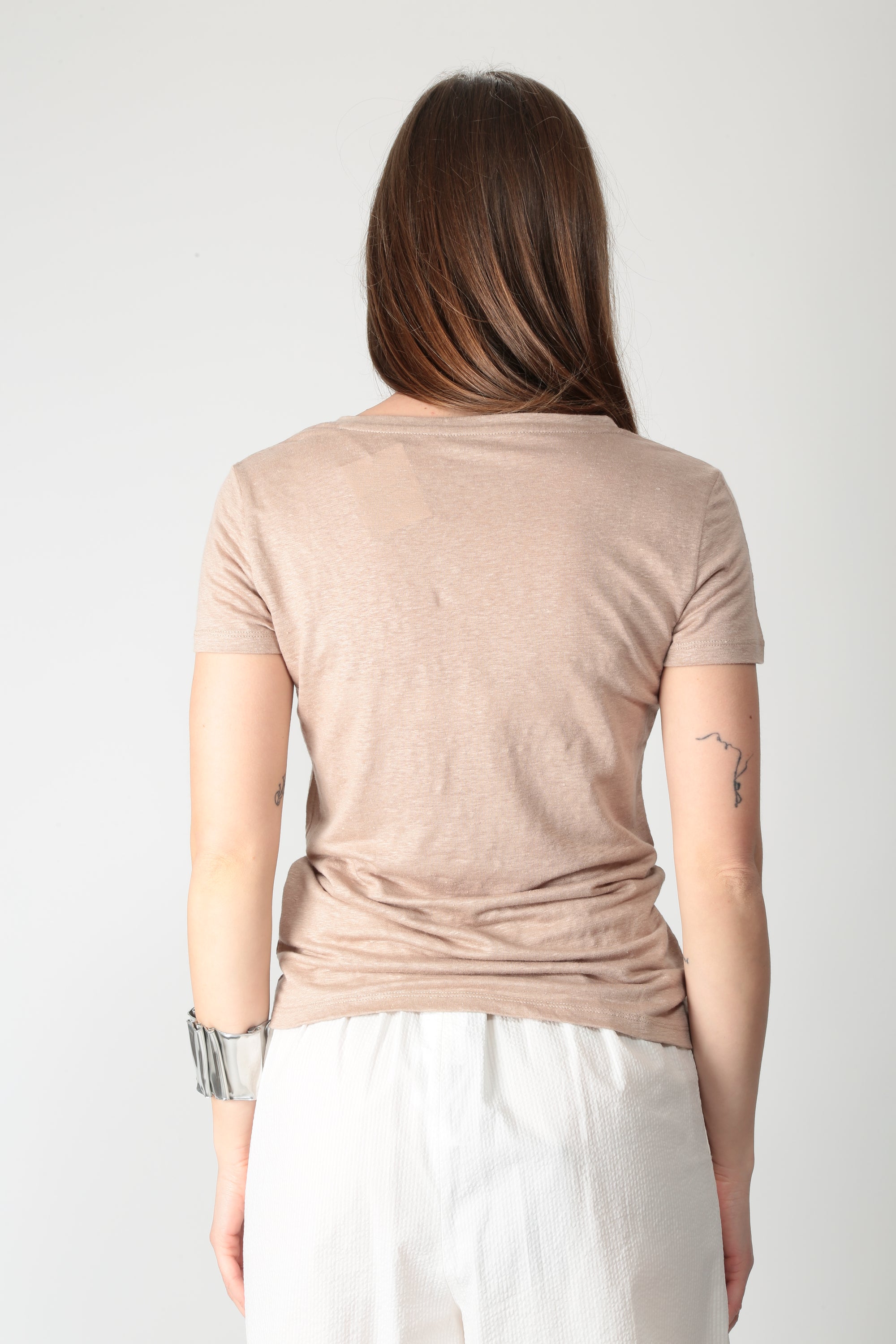 Majestic T-shirt scollo a V M011--FTS164 - Gulie Atelier