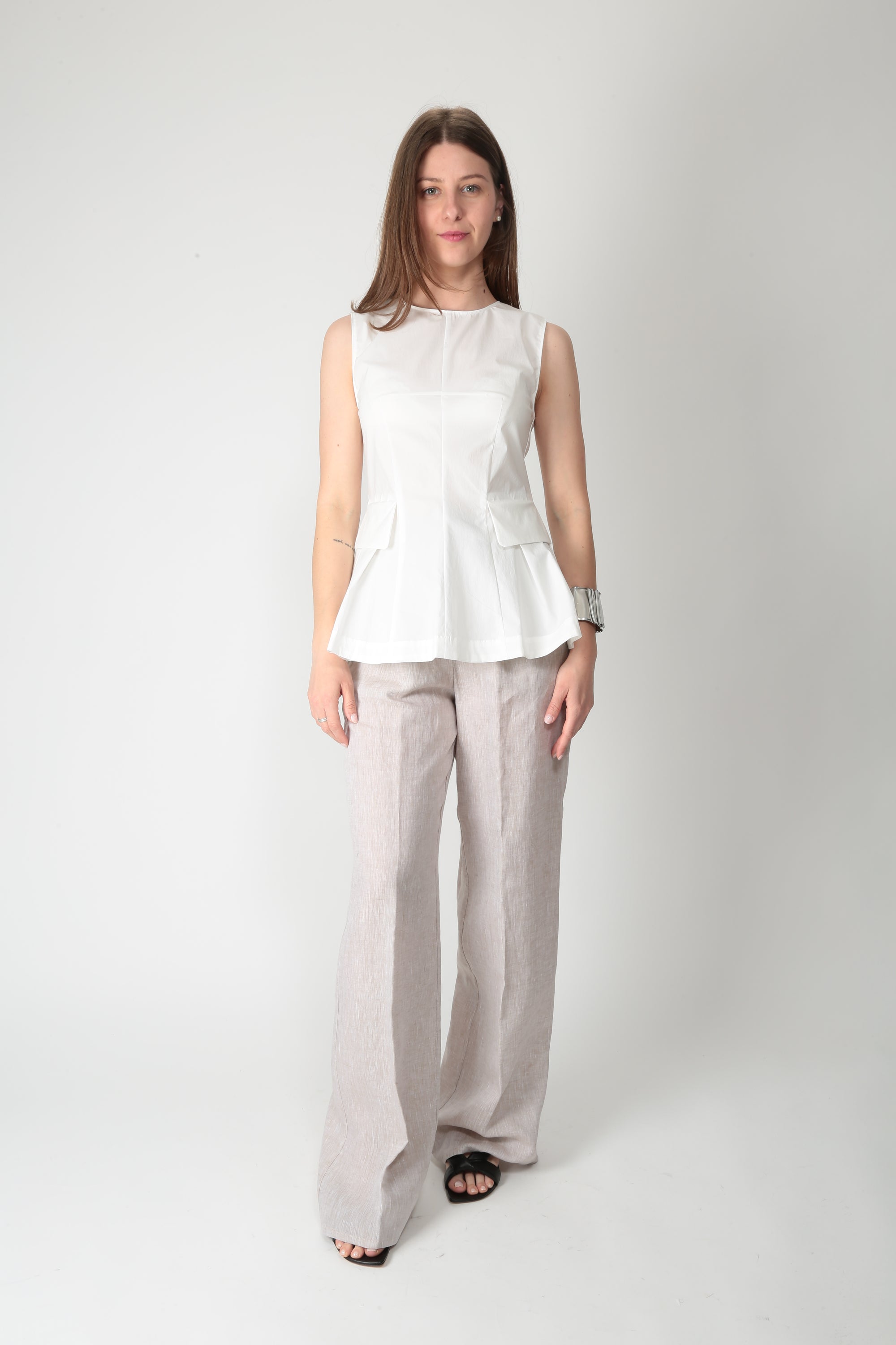 Beatrice Top in misto cotone 26FE4360Croc - Gulie Atelier