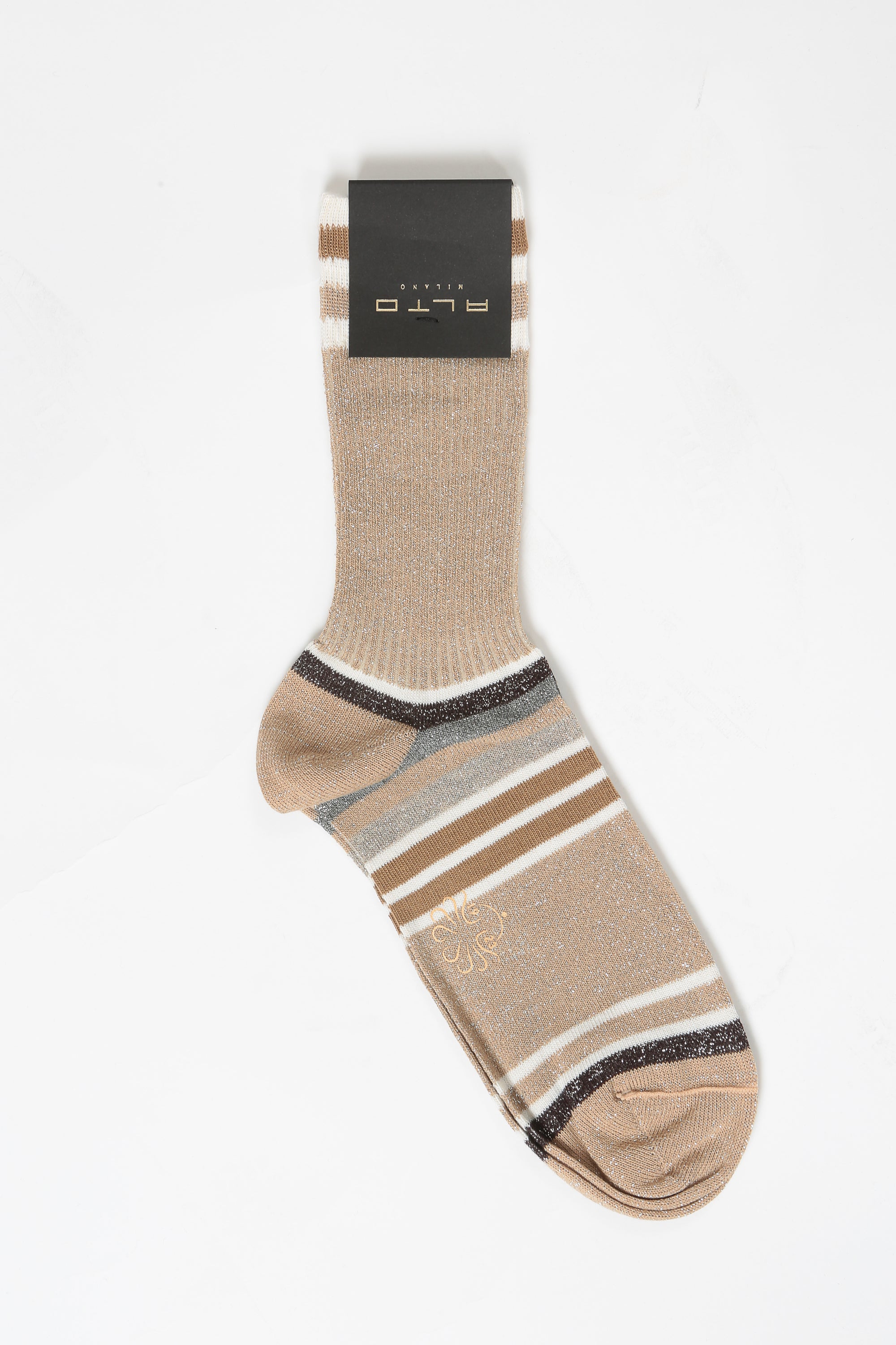 Alto Calza corta in misto cotone e lurex 1020 Chapò - Gulie Atelier