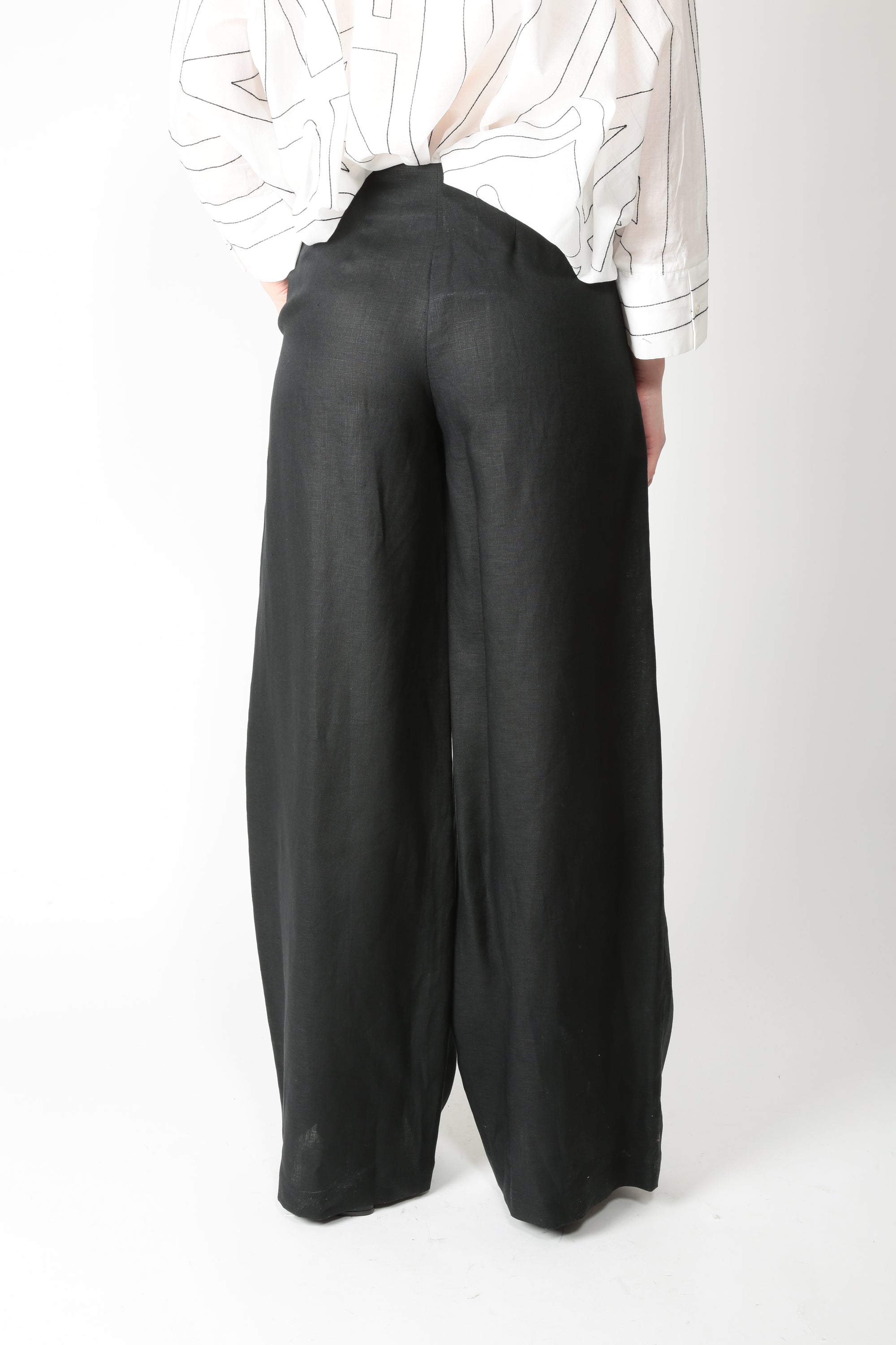 MeiMeij Pantalone ampio in lino M6EH07 - Gulie Atelier