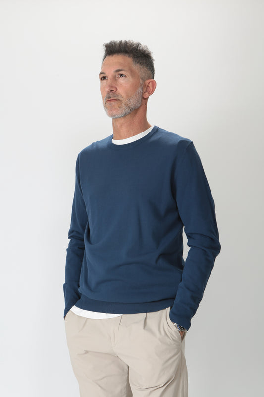 Diktat Maglia girocollo in cotone DK67001