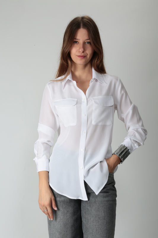 https://www.gulieshop.it › products › camicetta-snob-camicia-in-seta-con-taschini-31421-578