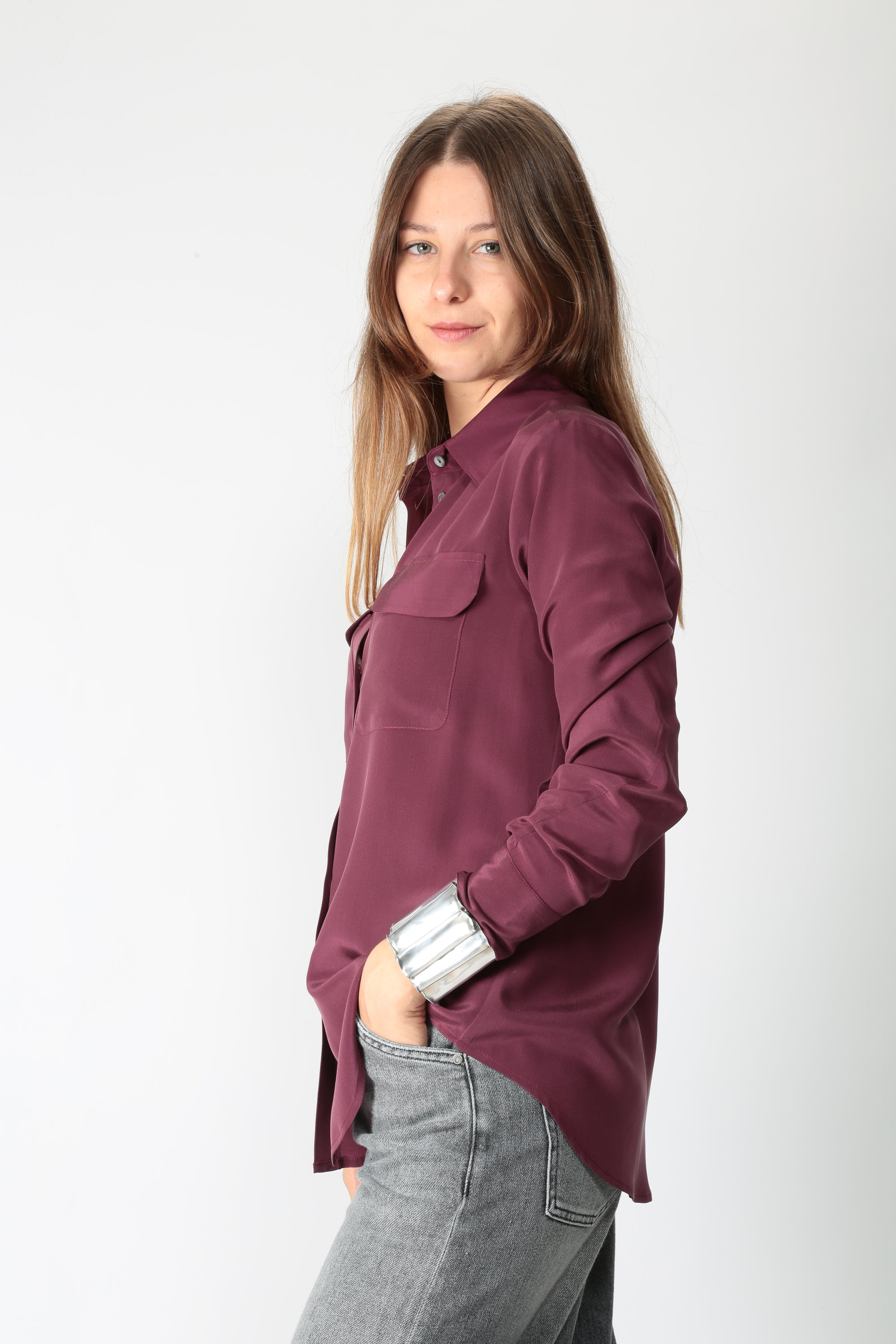 https://www.gulieshop.it › products › camicetta-snob-camicia-in-seta-con-taschini-31421-579