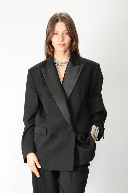 The M Giacca oversize fresco di lana Cassia