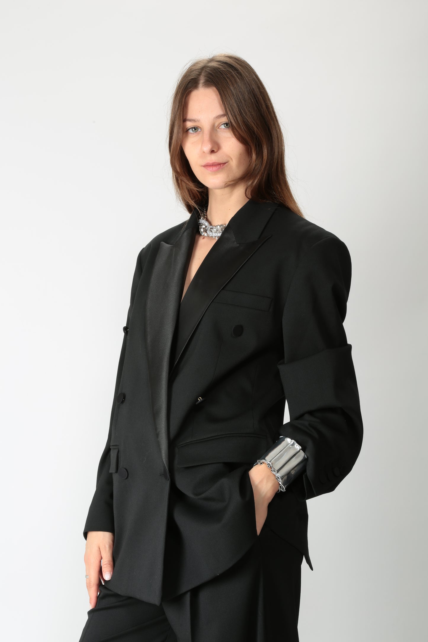 The M Giacca oversize fresco di lana Cassia