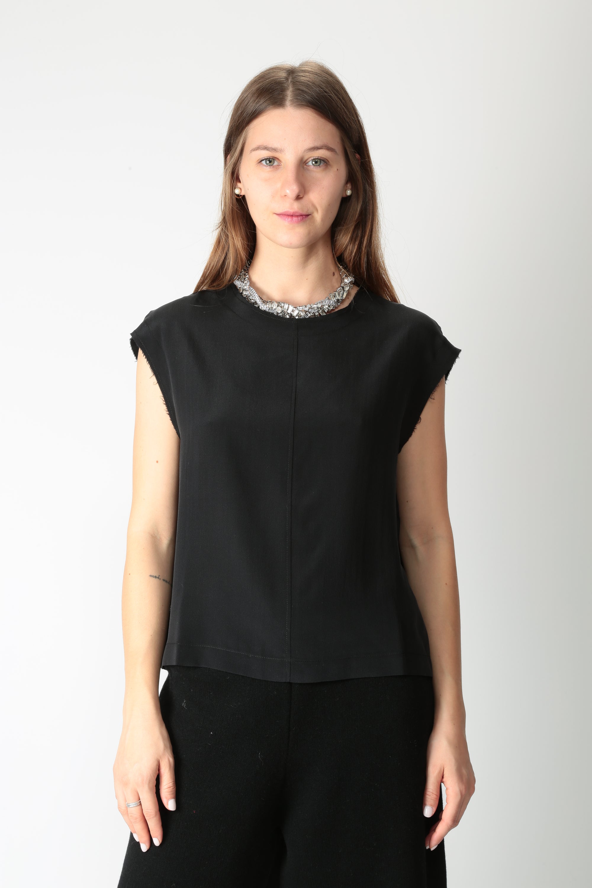 Jei-O Top canotta in seta 4562 - Gulie Atelier