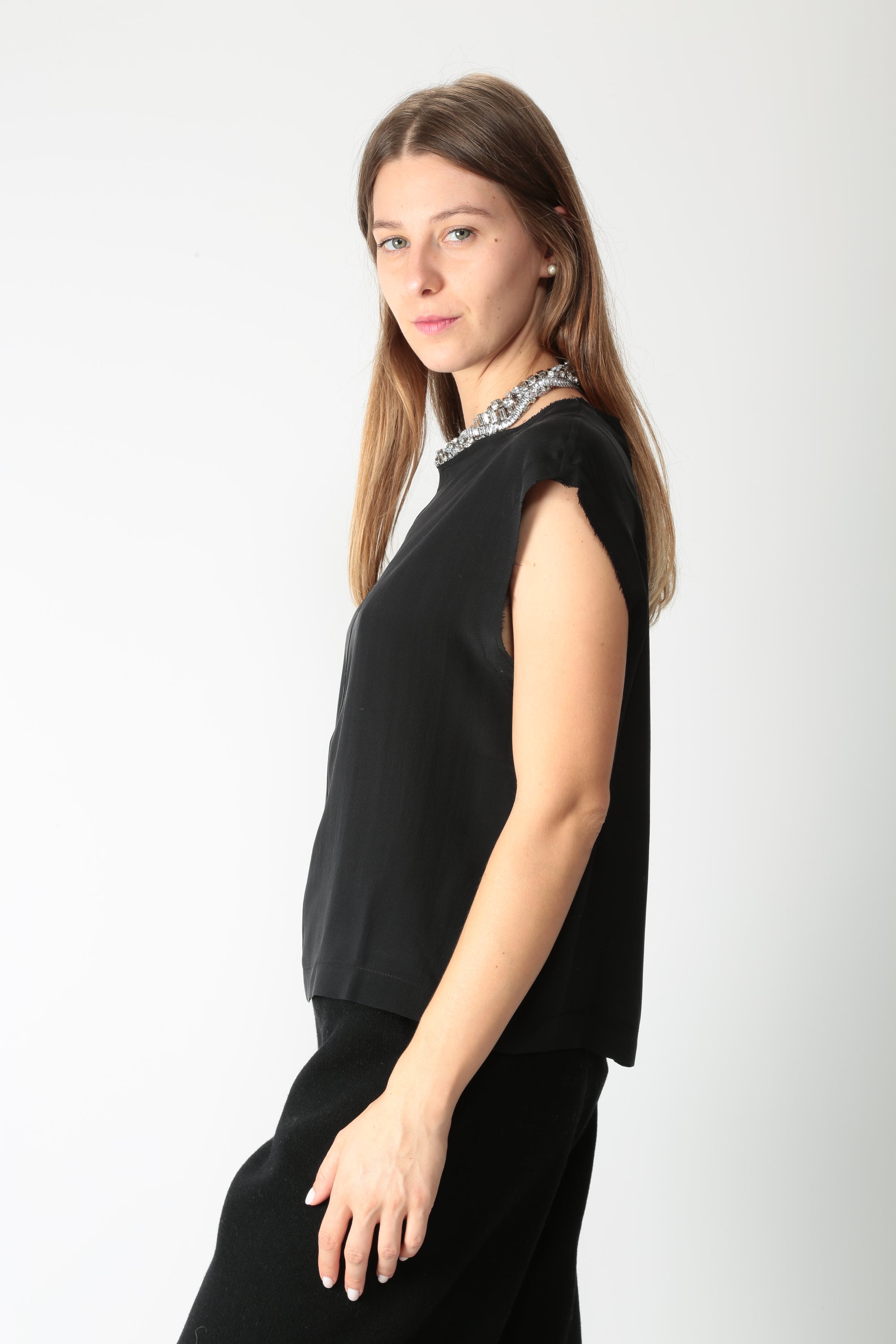 Jei-O Top canotta in seta 4562 - Gulie Atelier