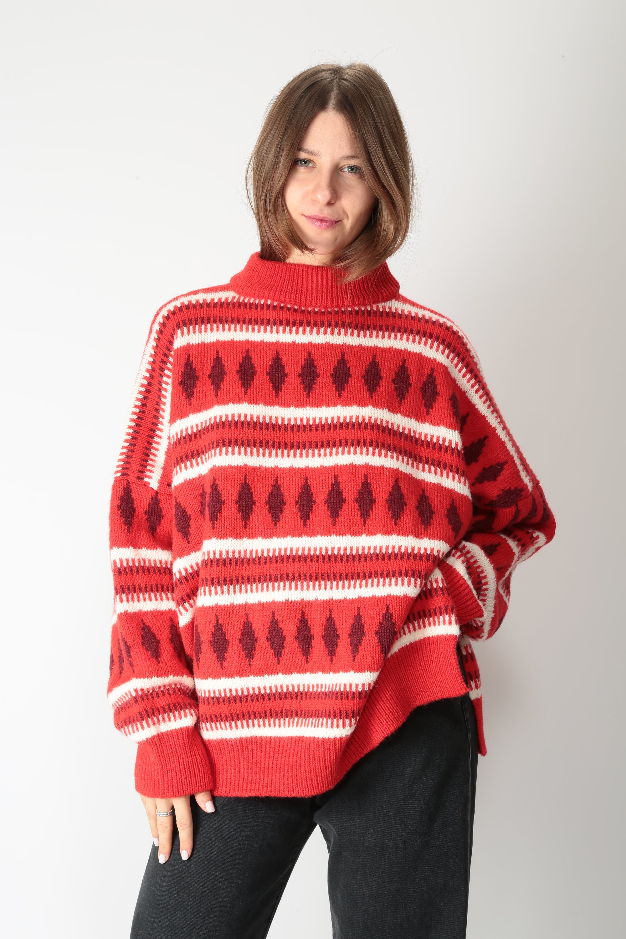 Jei- O Maglia oversize in lana 4520 - Gulie Atelier