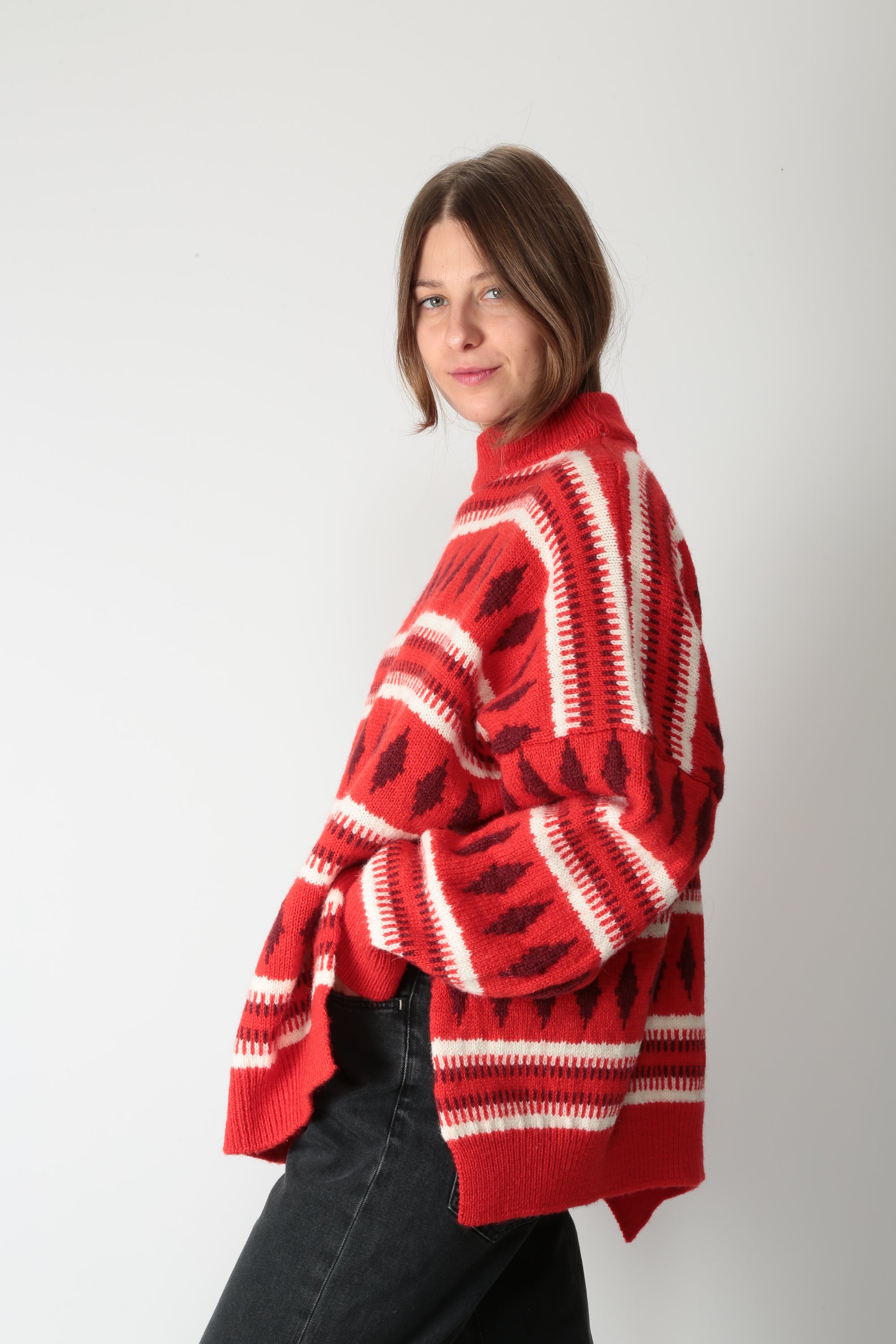 Jei- O Maglia oversize in lana 4520 - Gulie Atelier