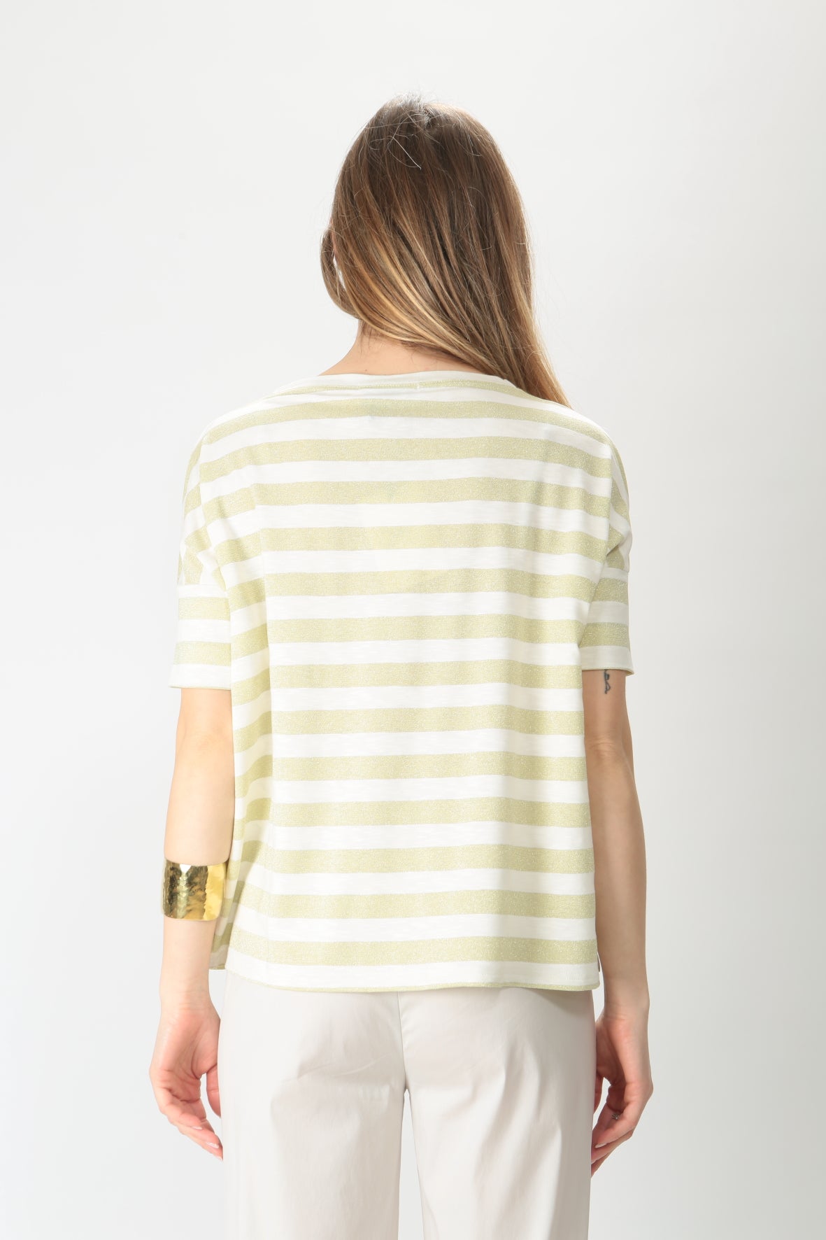 Maida Mila T-shirt oversize in lurex 24551