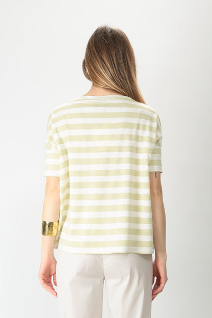 Maida Mila T-shirt oversize in lurex 24551