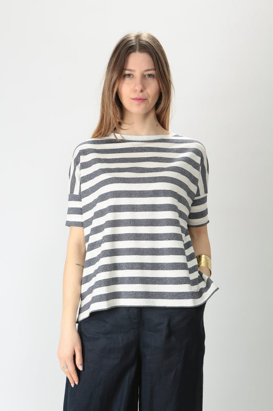 Maida Mila T-shirt oversize in lurex 24551