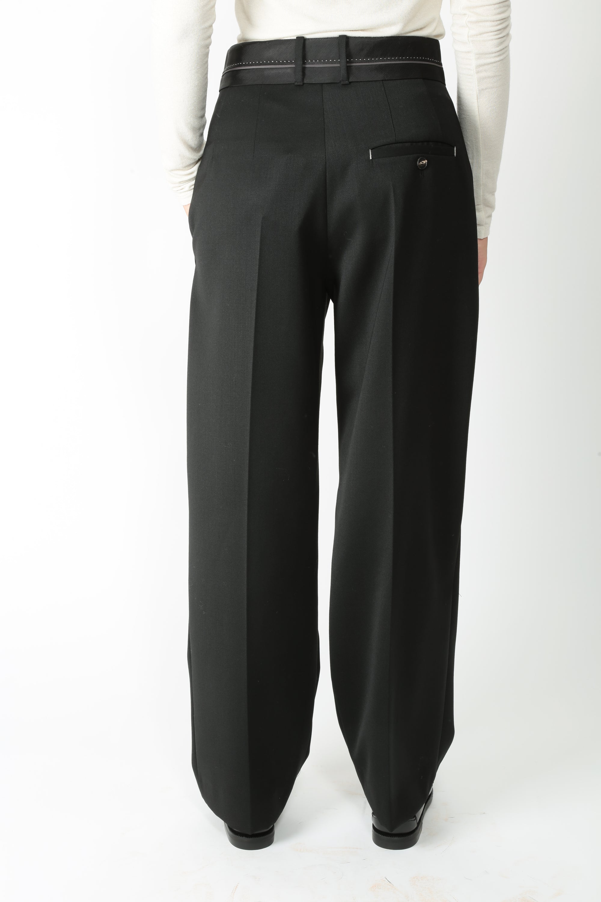 Tela Pantalone in lana tecnica Mia/Smoking