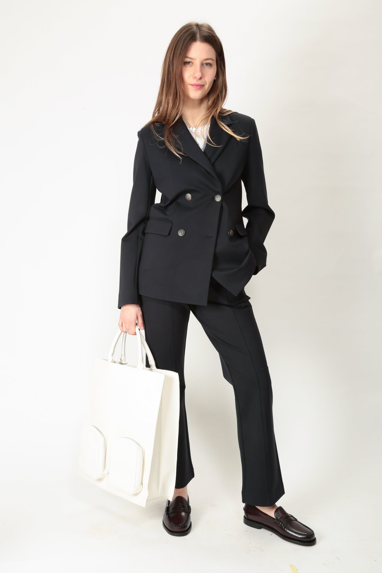 MaxMara MM Giacca doppiopetto Marmo