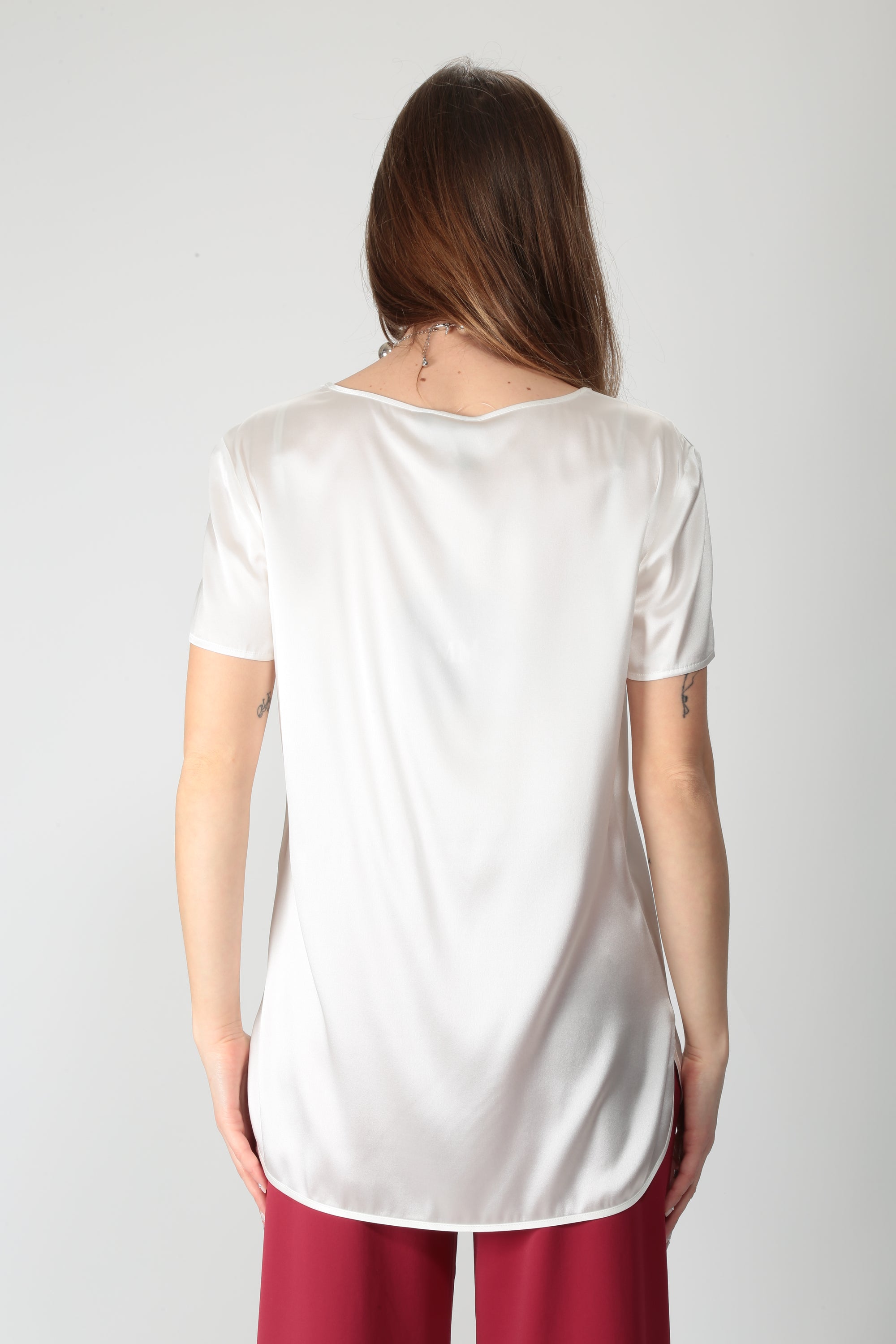 MaxMara MM T-shirt in seta MMLCortona - Gulie Atelier