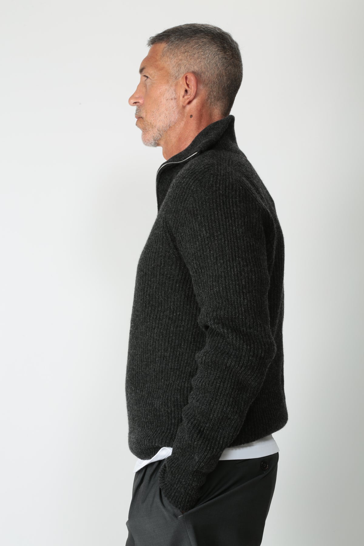 Amaranto Maglia a coste B9AC0011