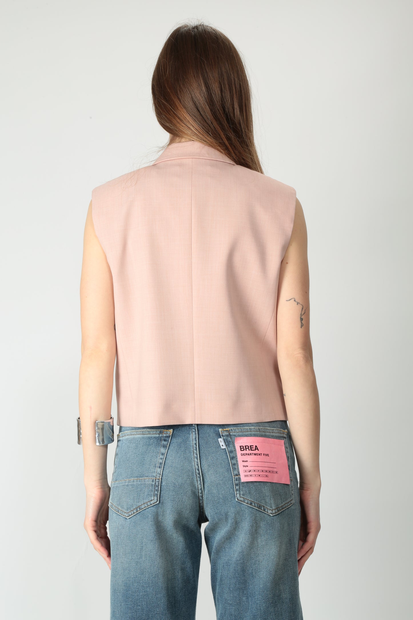 Solotre Gilet cropped doppiopetto M1D0141