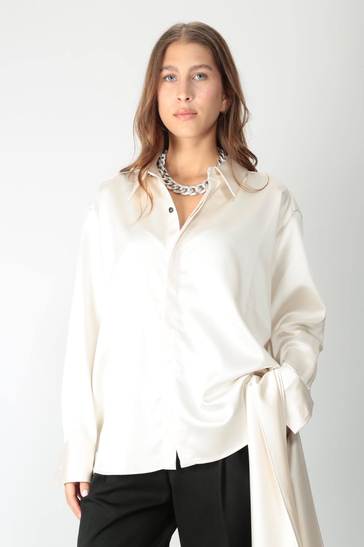 The M Camicia oversize in viscosa Suita